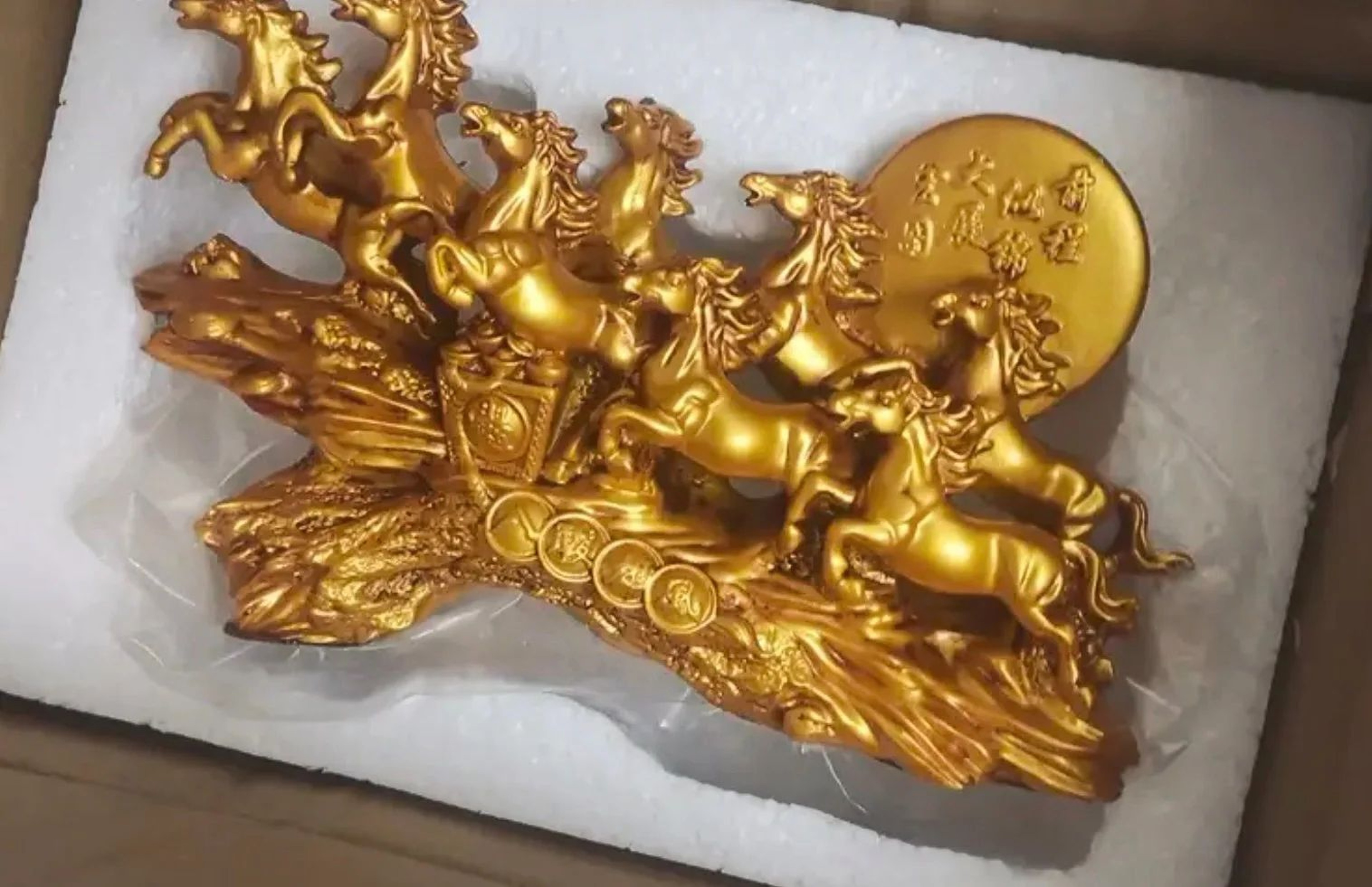 Eight Running Horses Feng Shui Decor Lucky Wealth Table Ornament 7
