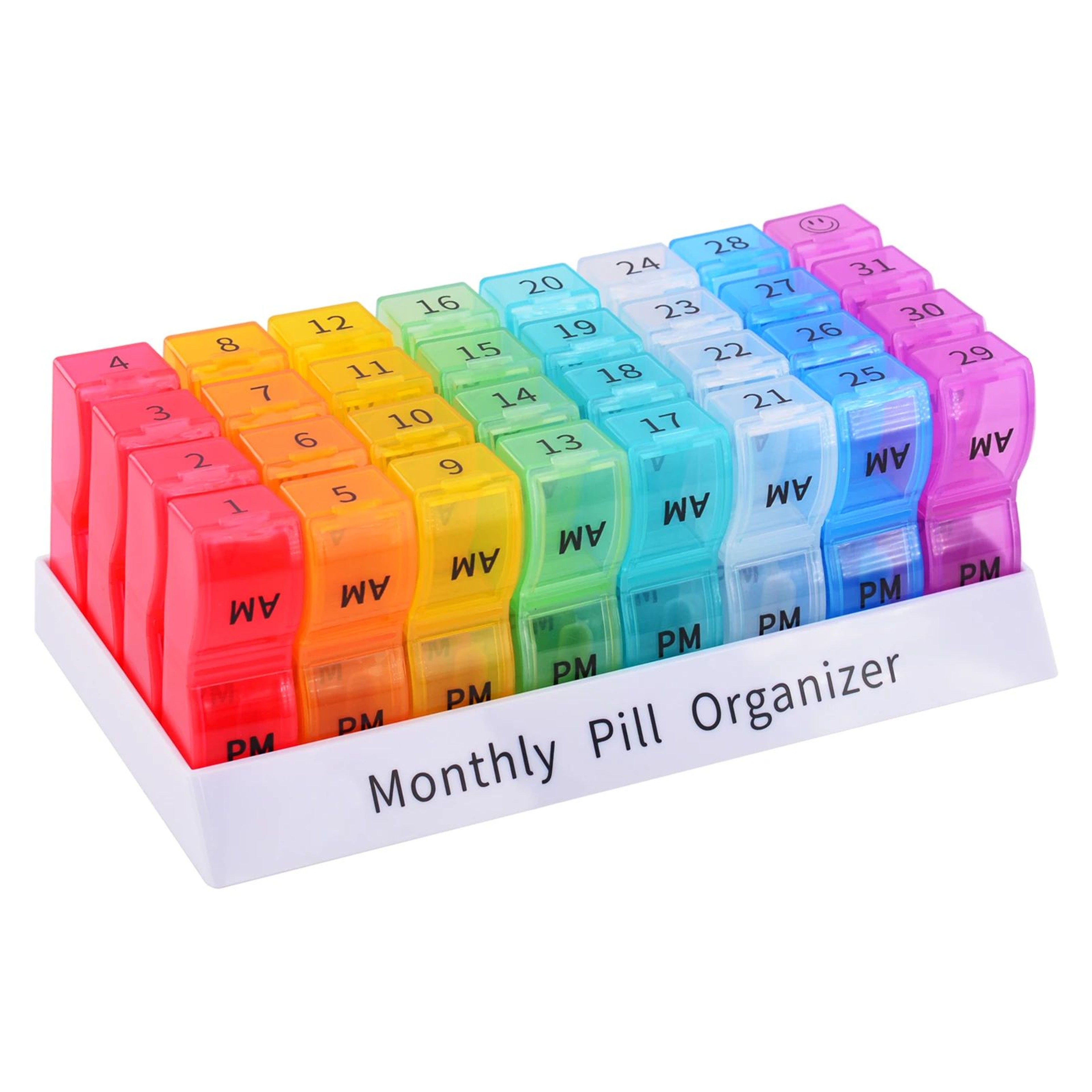 Weekly Monthly Pill Organizer Portable Travel Pill Case 9