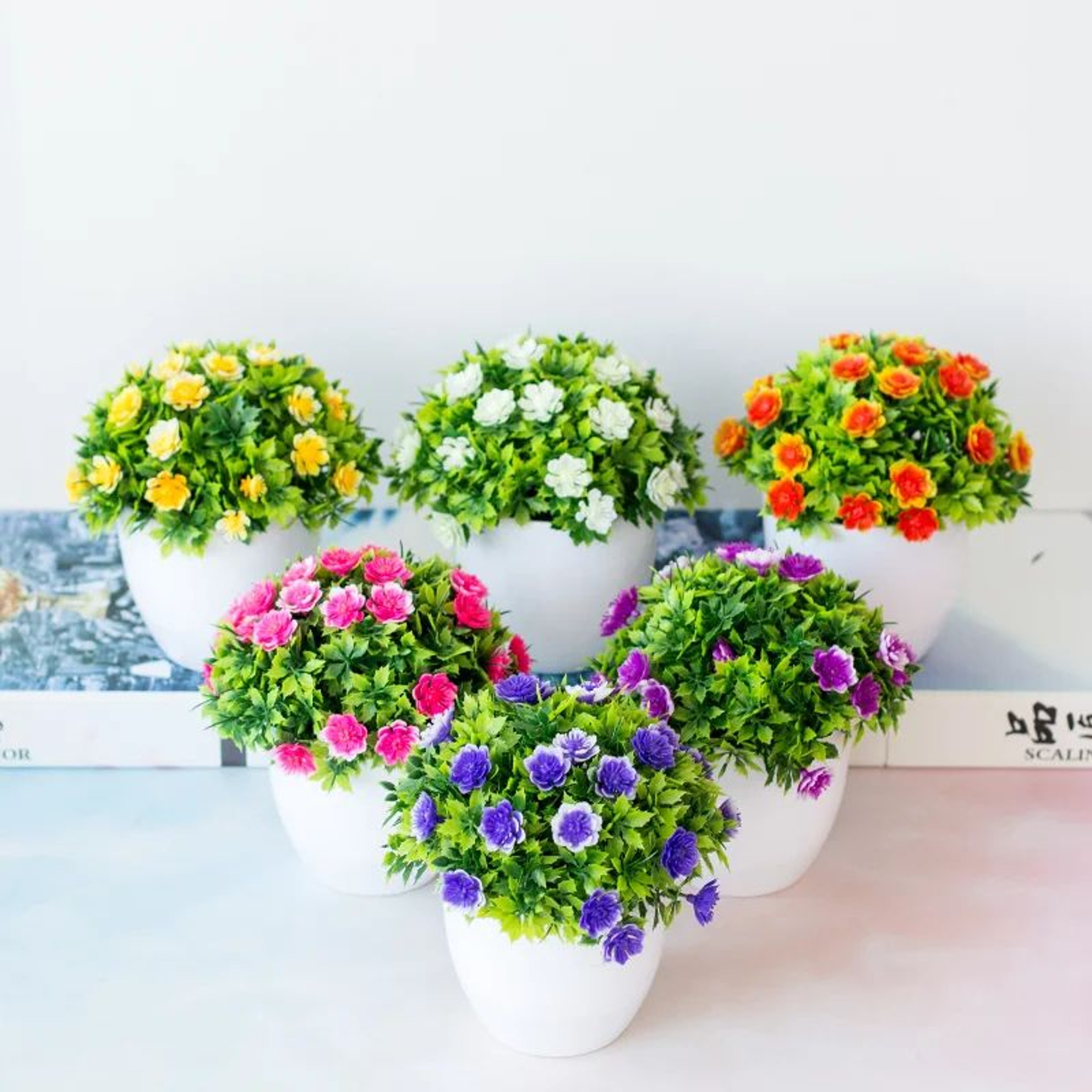 EverMini Bonsai Artificial Plant Potted Green Decor 2