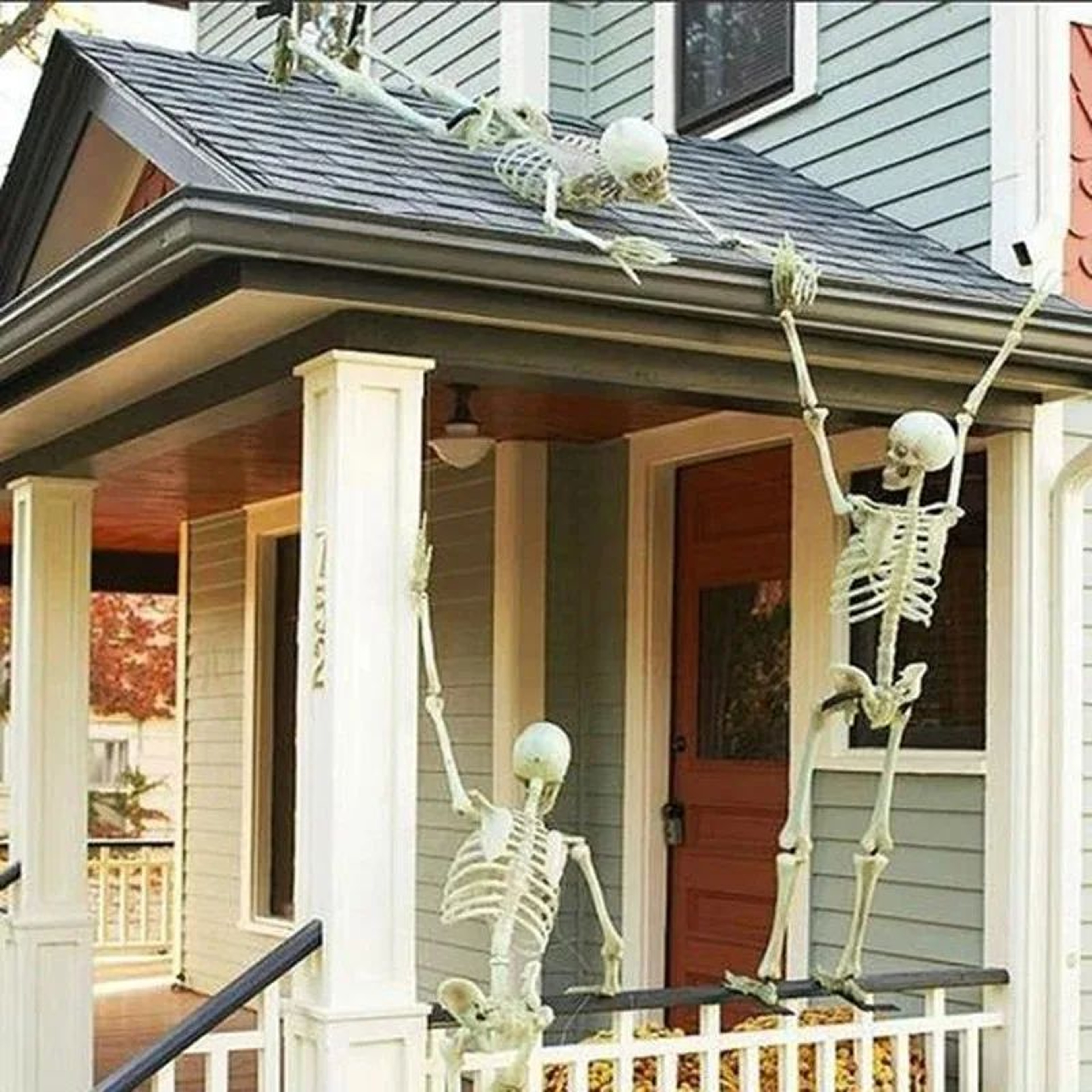 Halloween Skeleton Decoration Poseable Human Skeleton Prop For Party And Home Decor 4