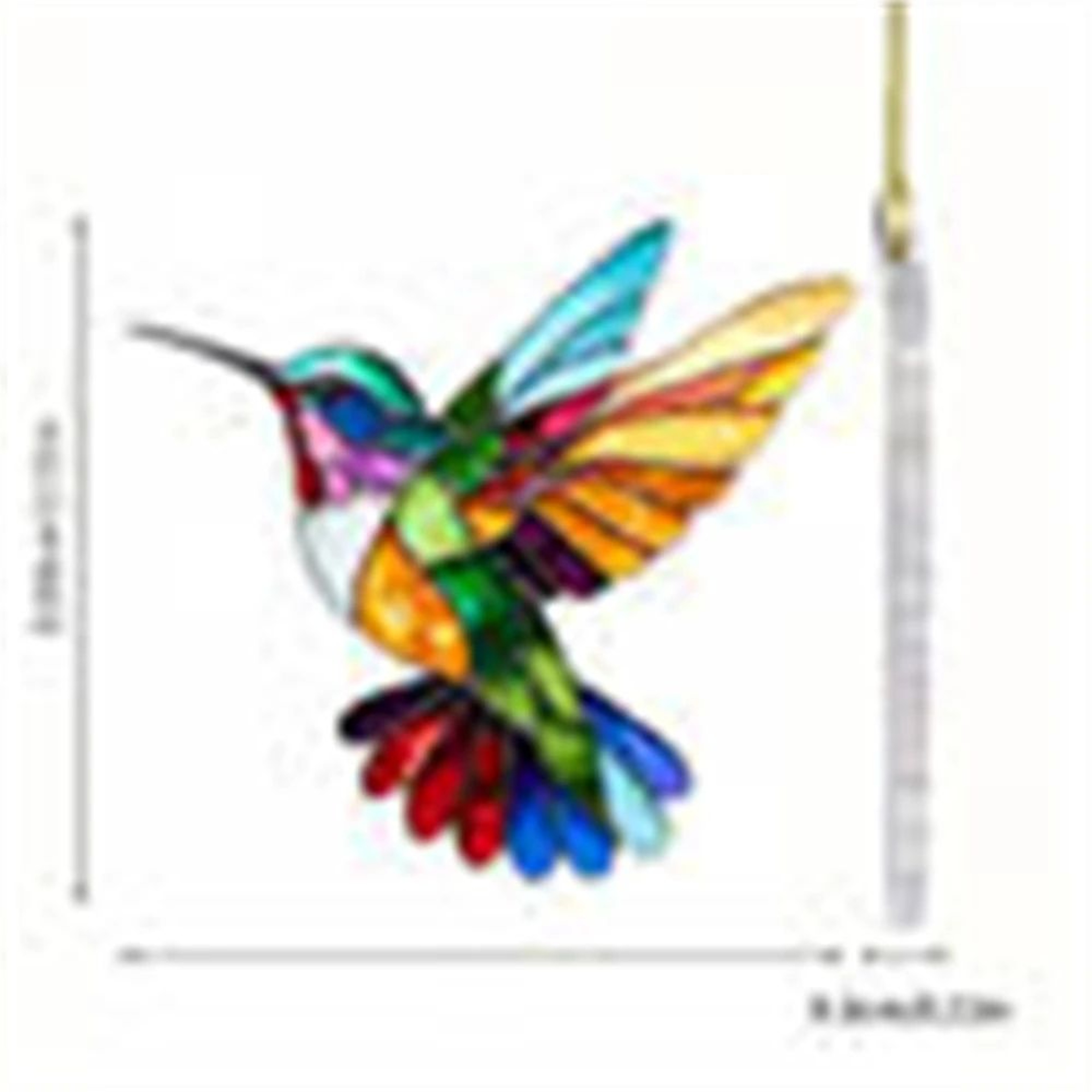 Acrylic Bird Window Hanging Ornament Flower Animal Pendant Decor 10