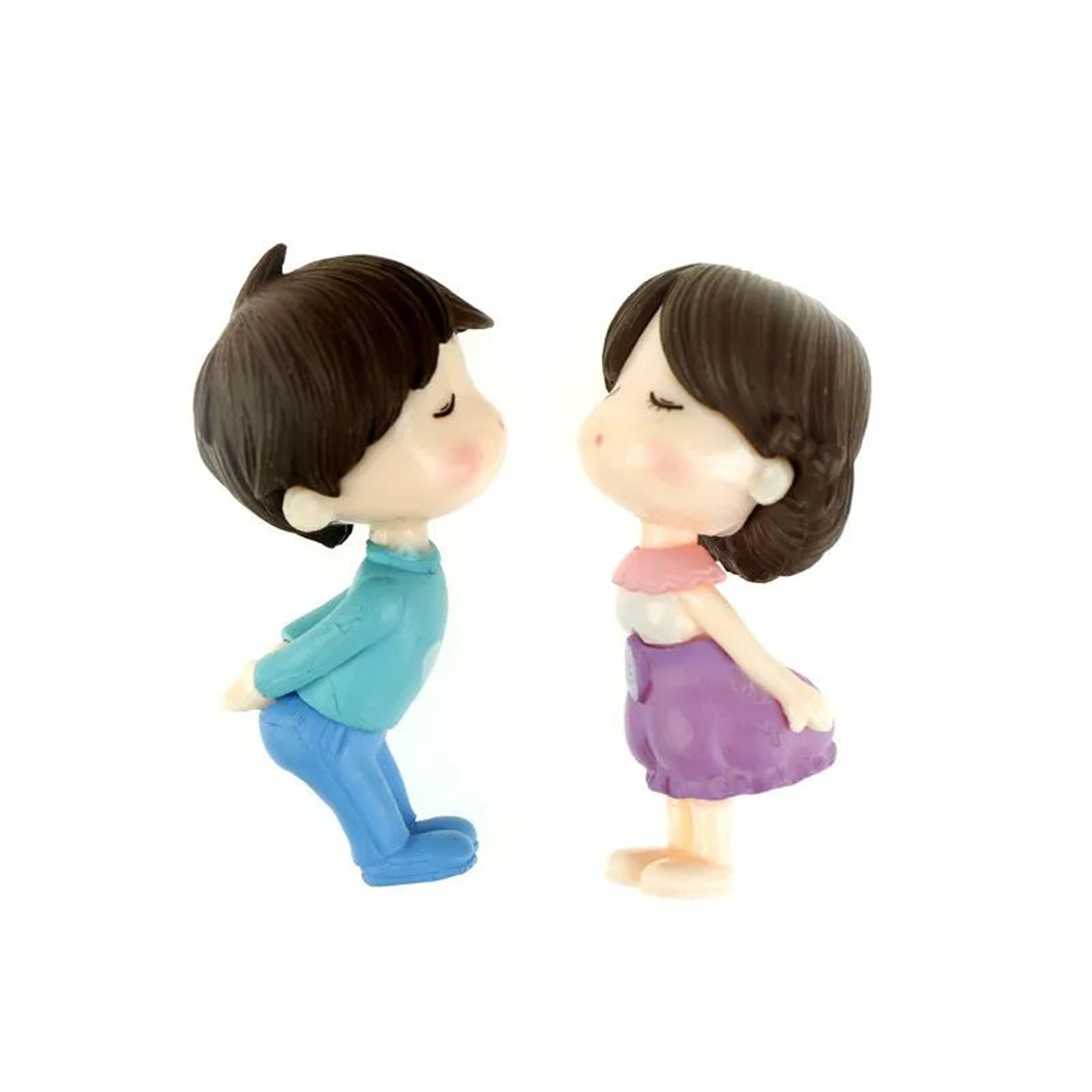 Enchanted Mini Fairy Garden Couple Stool Decor Set 18