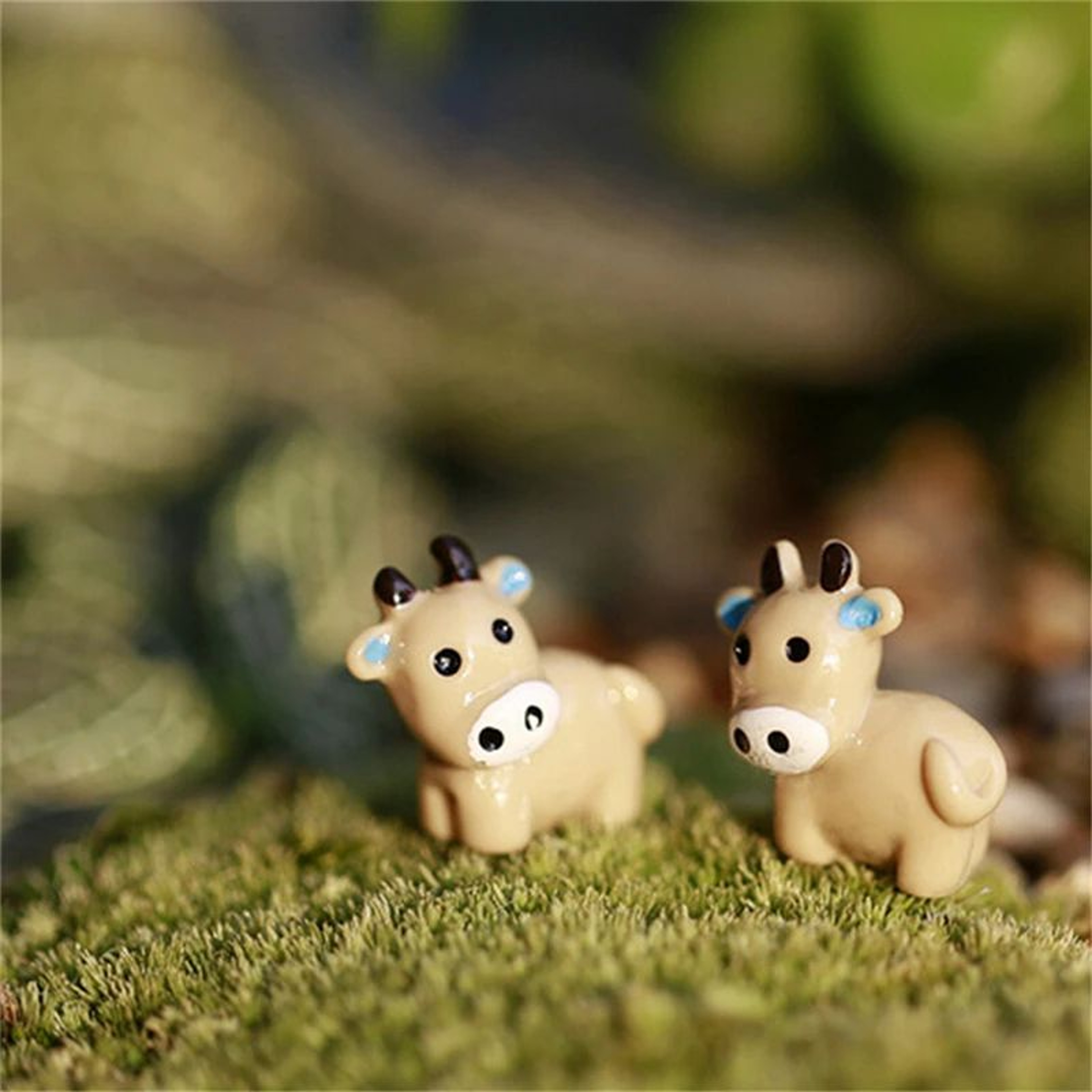 Enchanted Mini Fairy Garden Couple Stool Decor Set 14