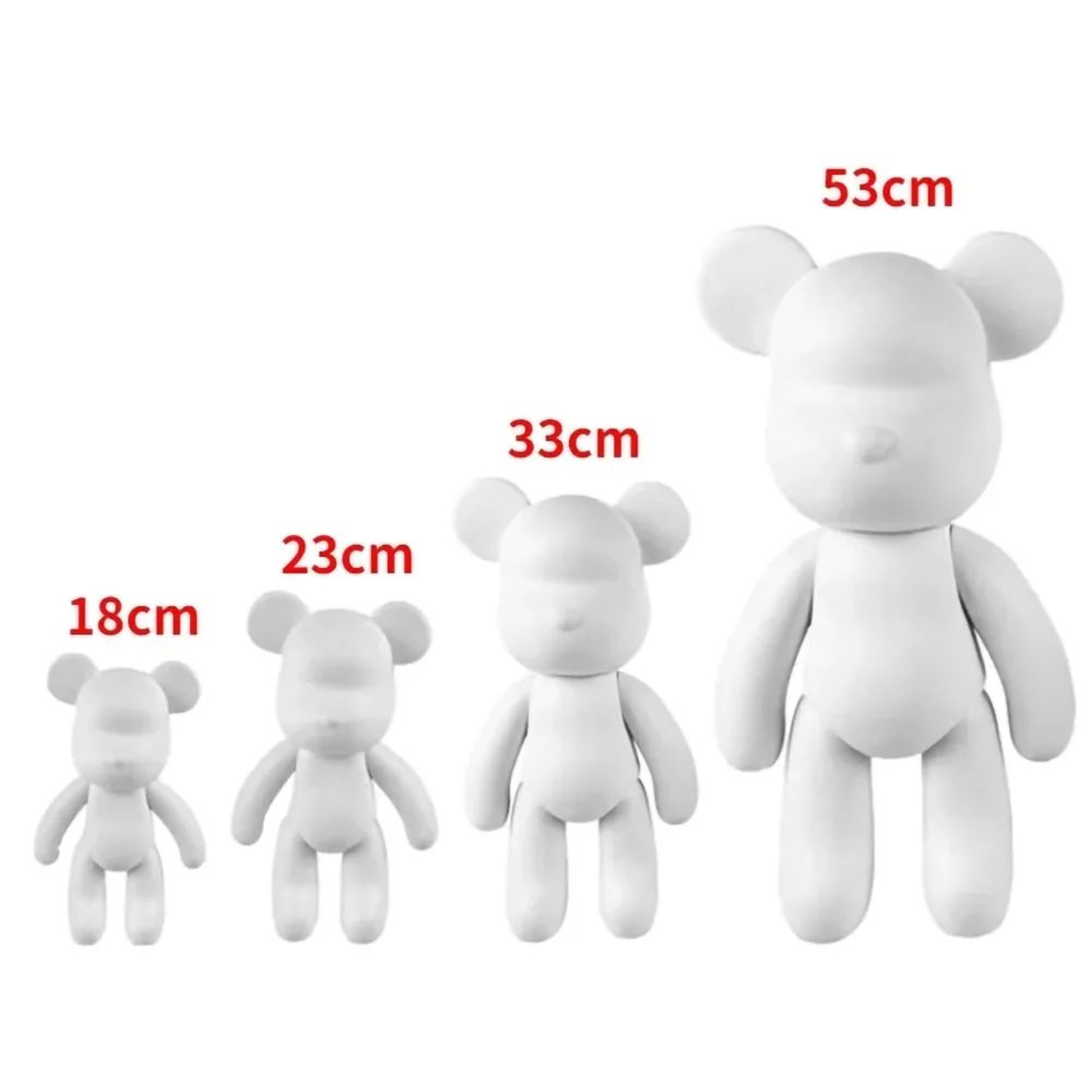 Creative DIY Fluid Bear Sculpture Graffiti Art Home Decor Toy 0