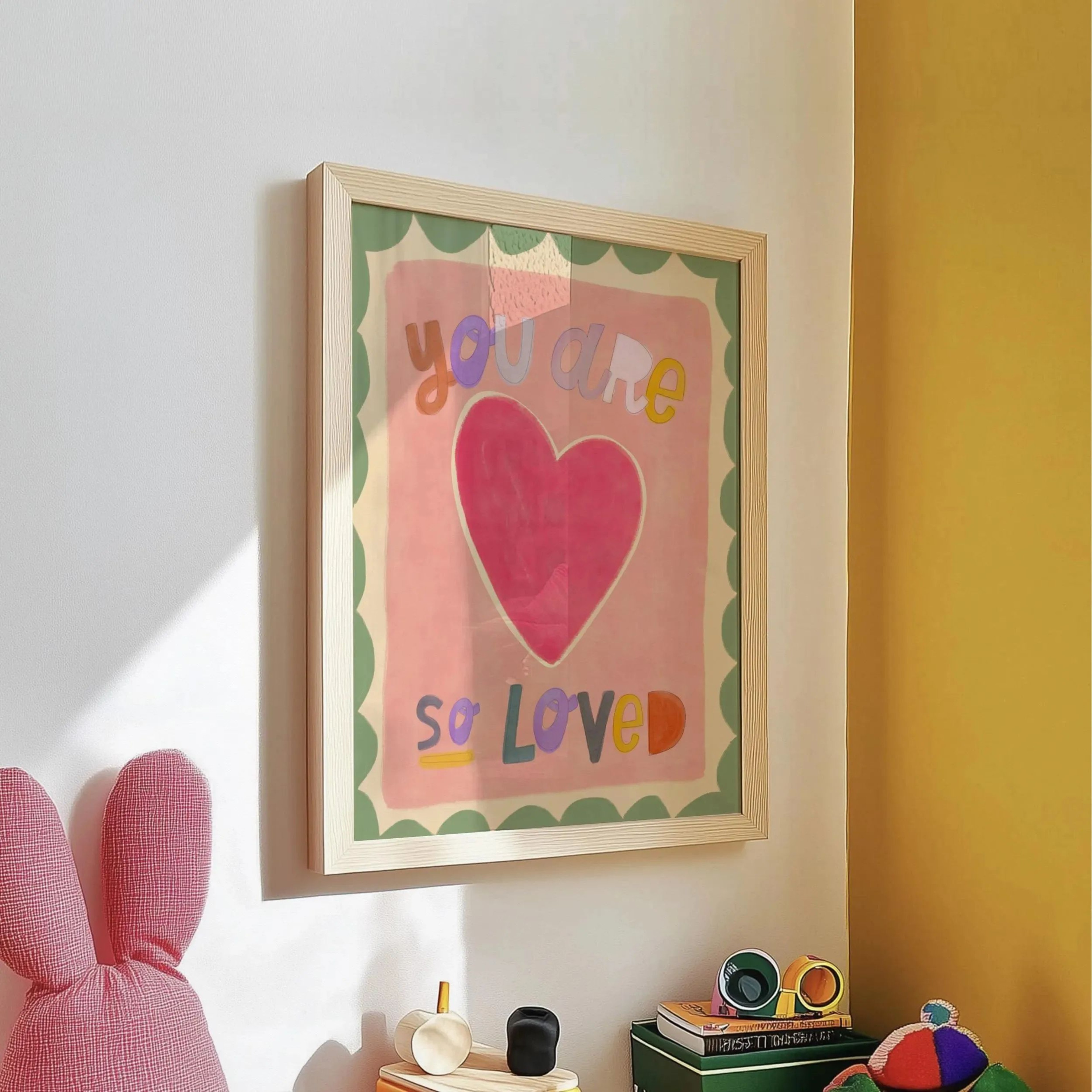 Unicorn Nursery Wall Art Inspirational Kids Room Canvas Magic Quote Decor 3