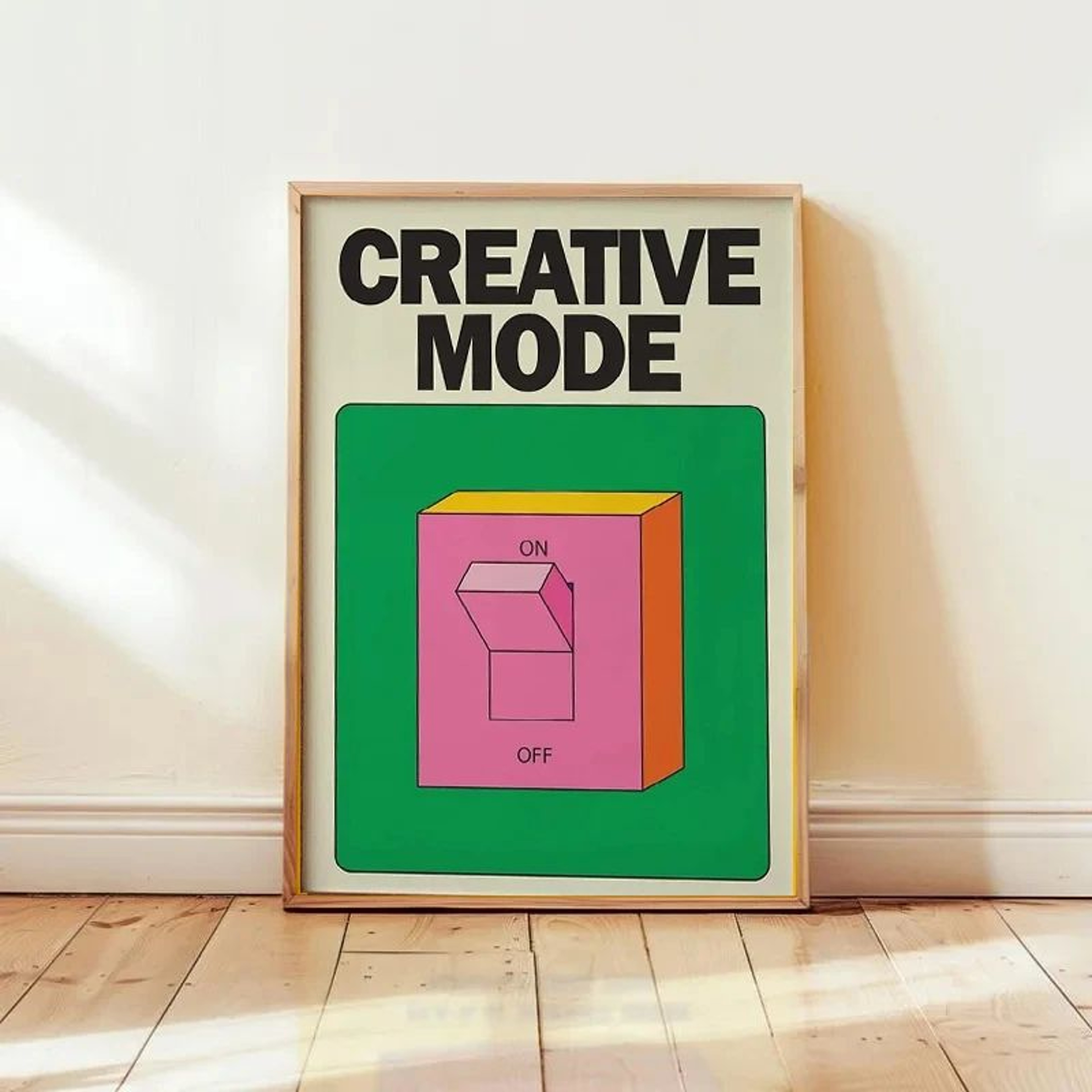 Mental Health Quote Wall Art Colorful Retro Cartoon Canvas Positive Decor 12