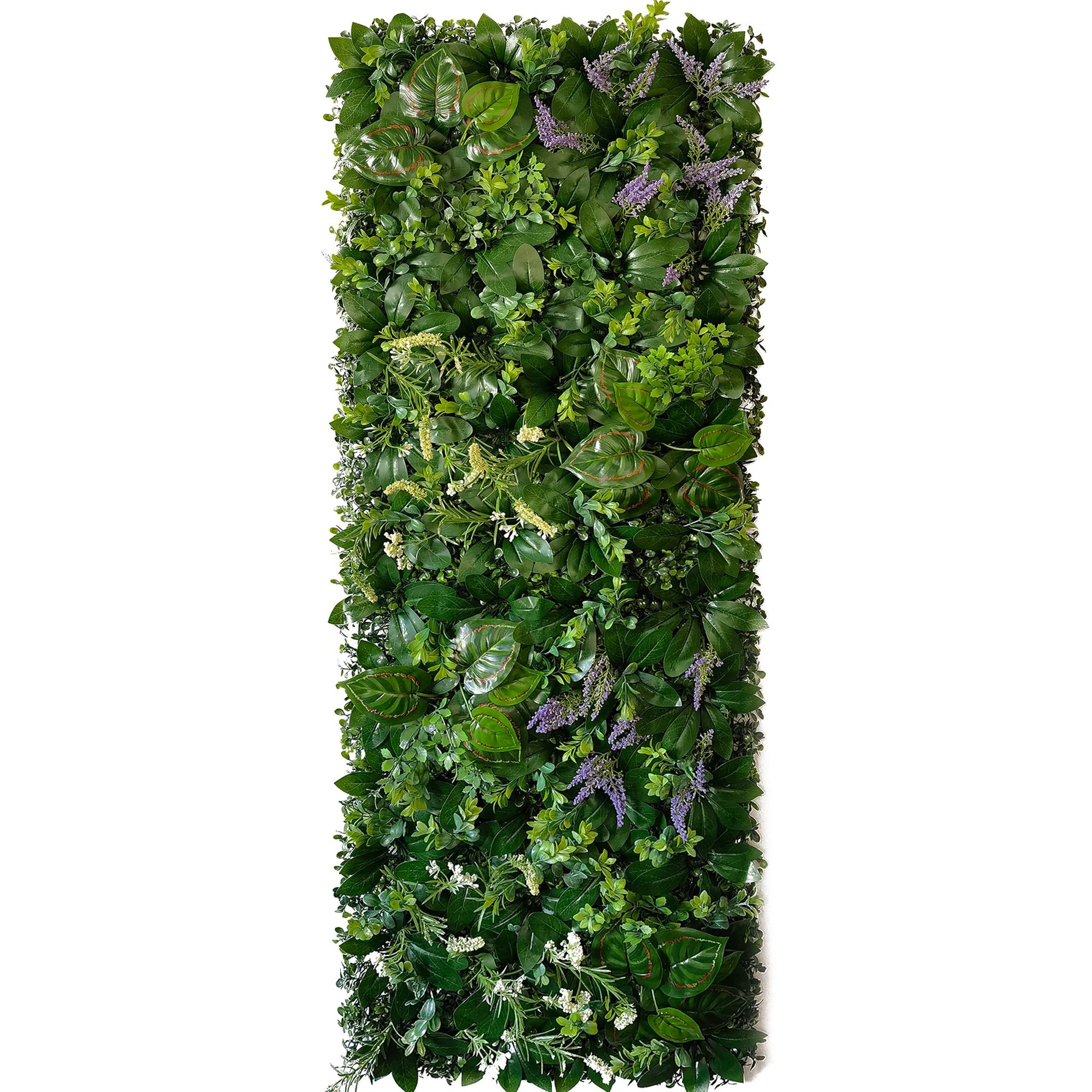 Artificial Plant Wall Panel Greenery Backdrop Decorative Fence Panel 8