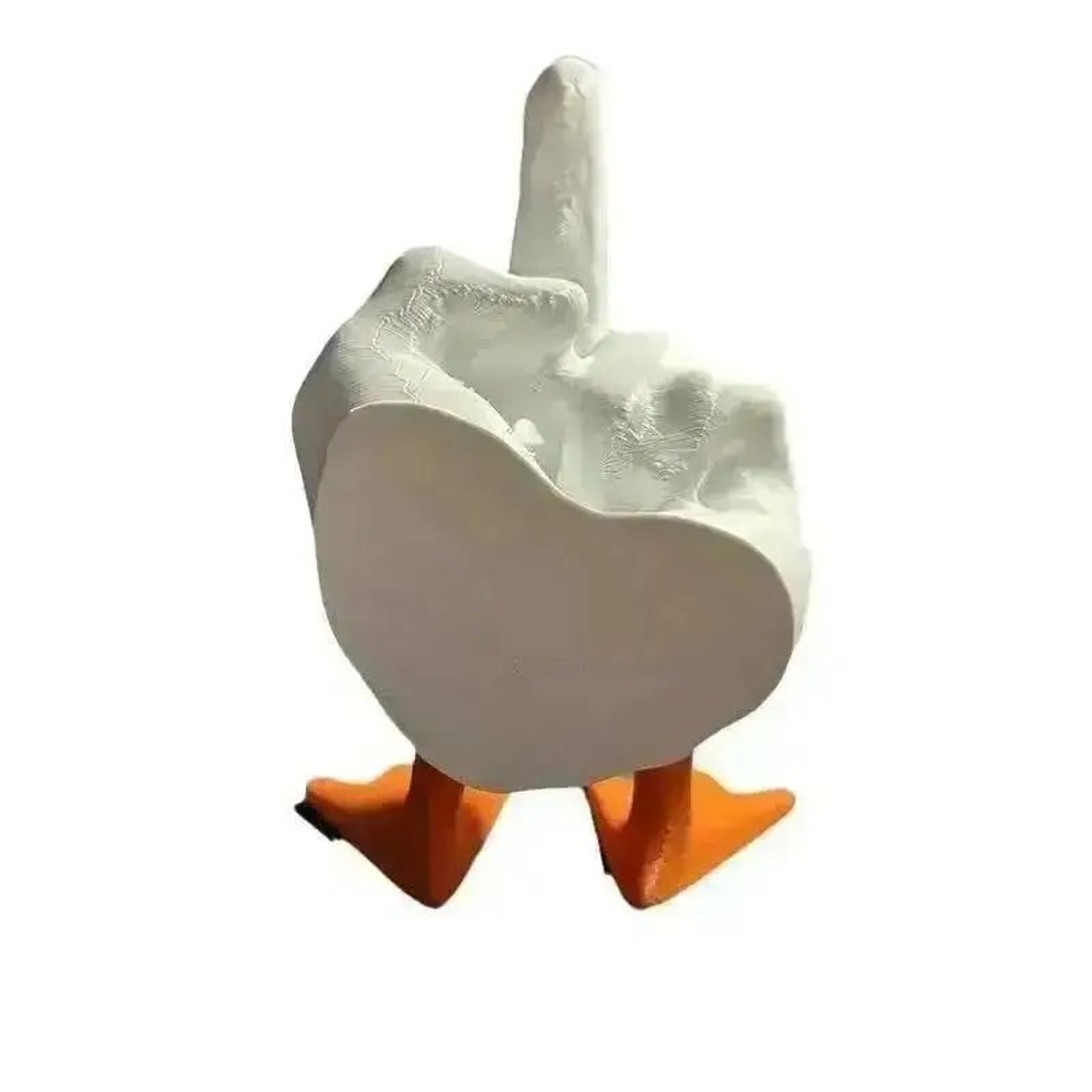 Funny Duck Middle Finger Statue Cute Resin Desk Decor Novelty Gift 5