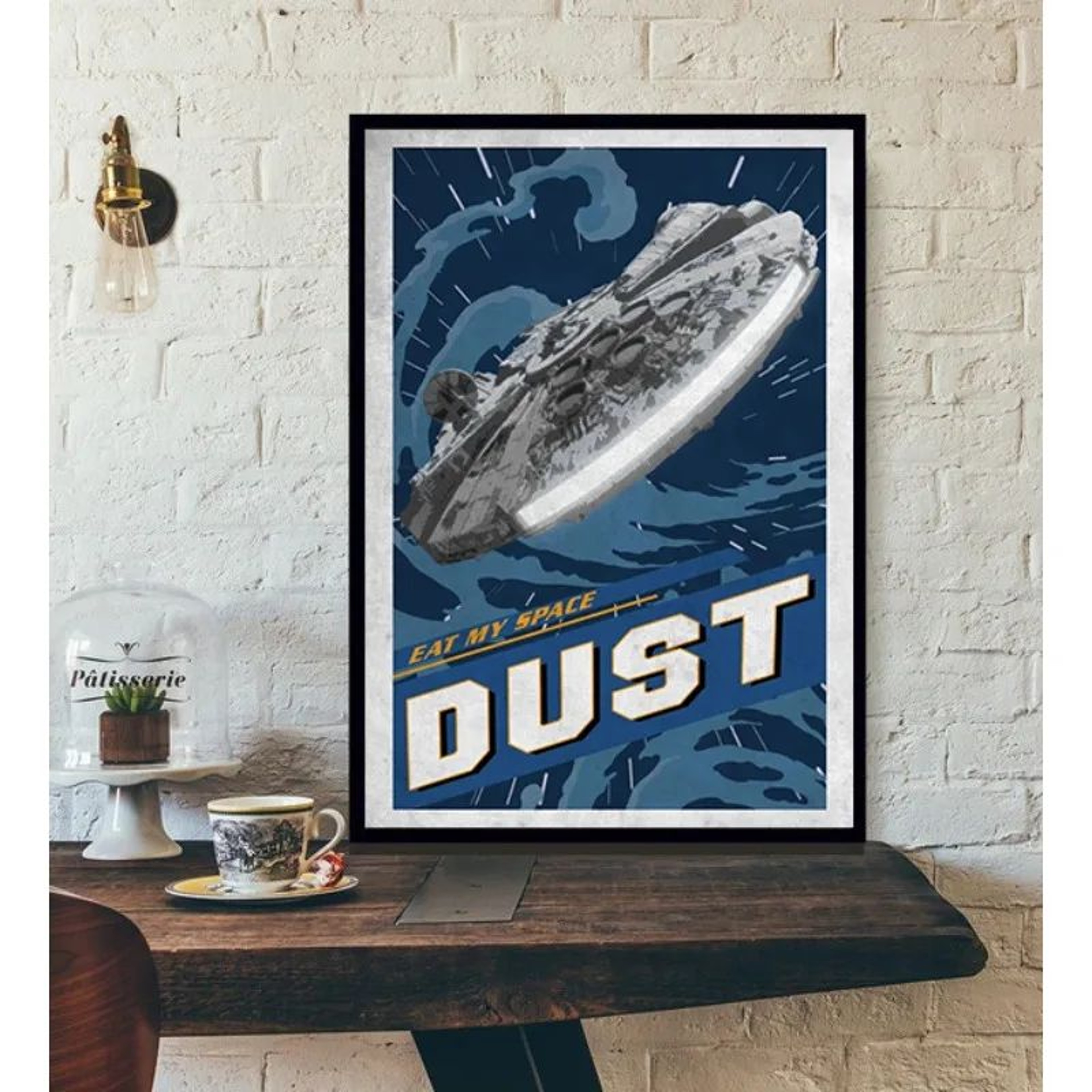 Galactic Retro Space Poster Vintage Sci Fi Wall Art Canvas Home Decor 1