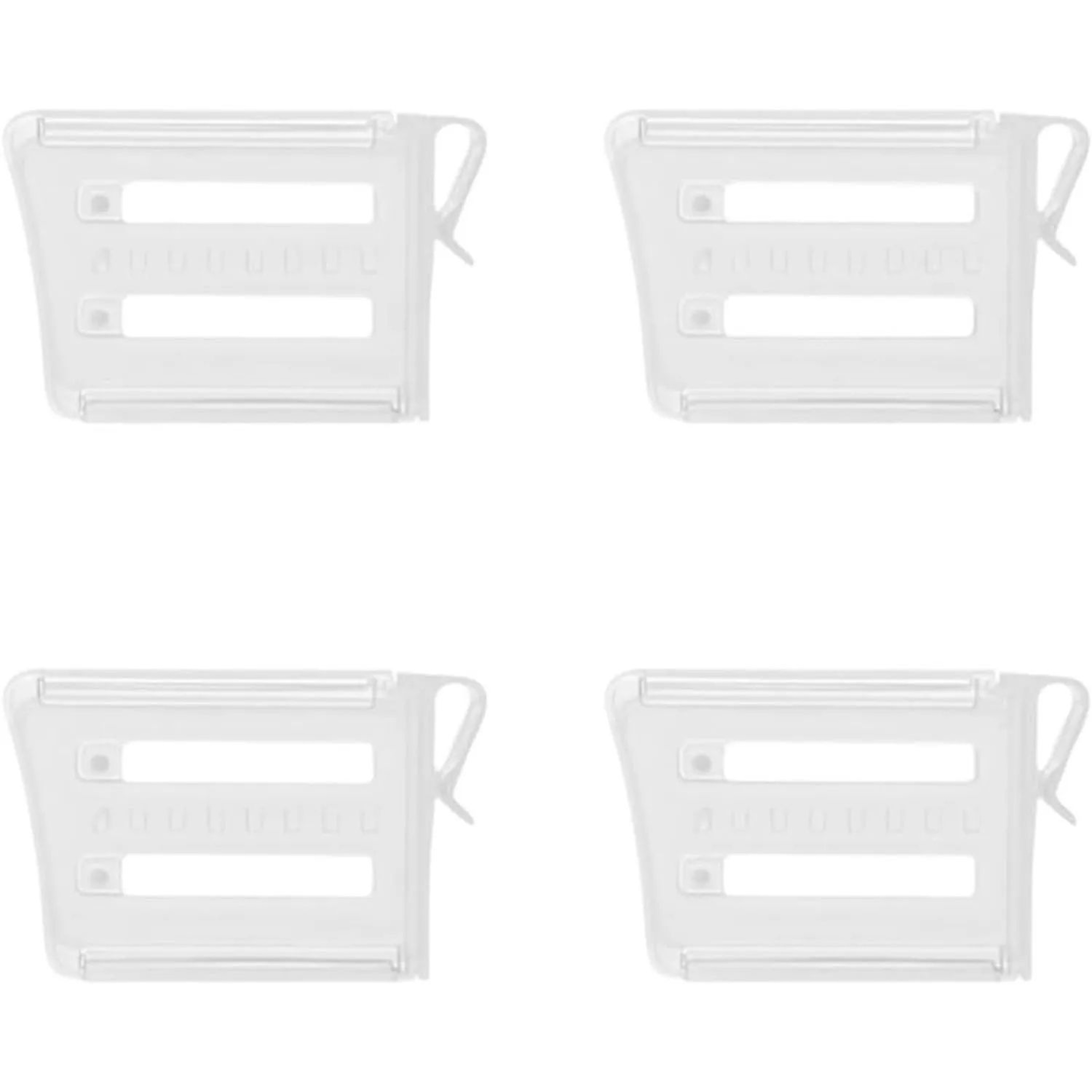 FreshSort Fridge Organizer Divider Clips Adjustable Shelf Partition Set 6