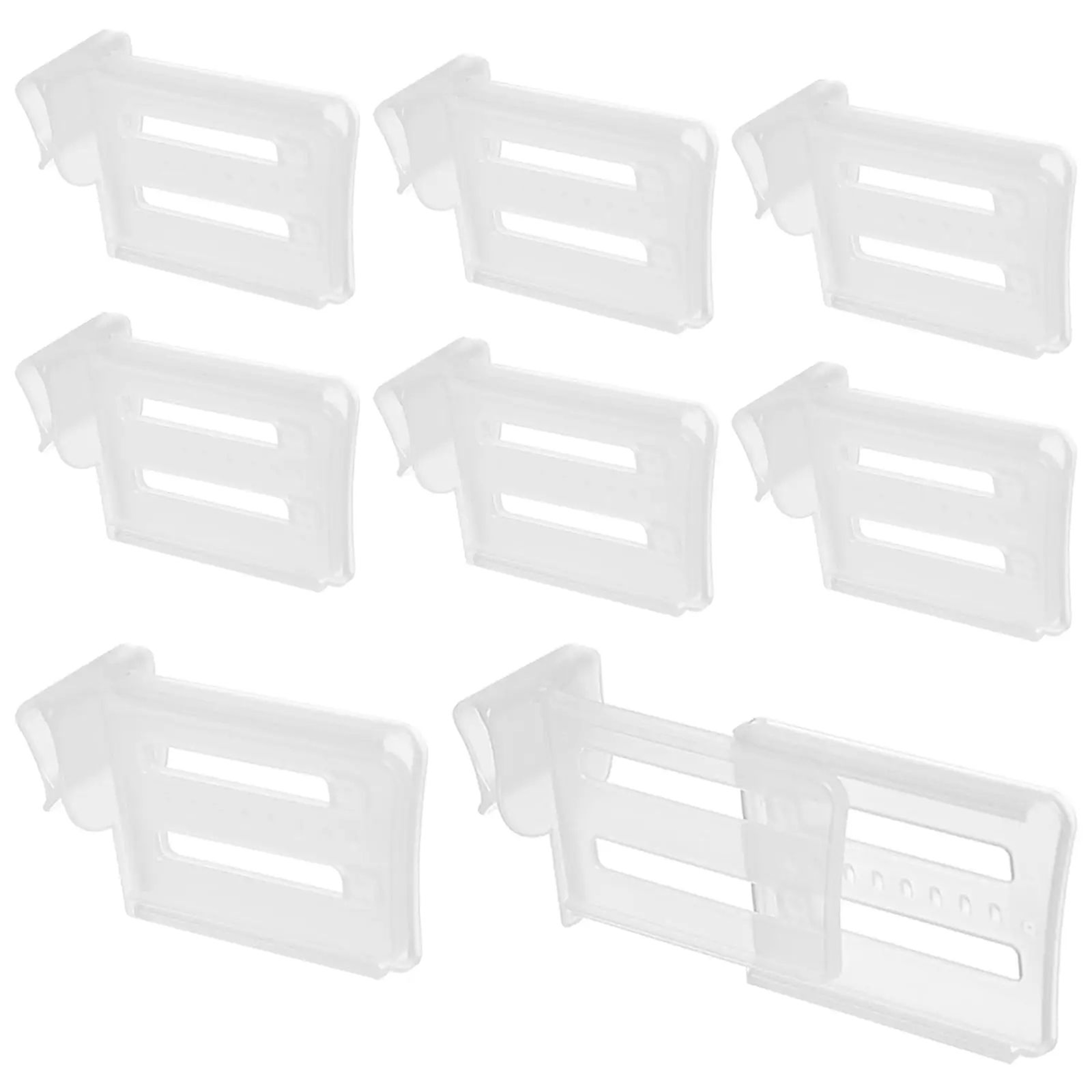 FreshSort Fridge Organizer Divider Clips Adjustable Shelf Partition Set 7