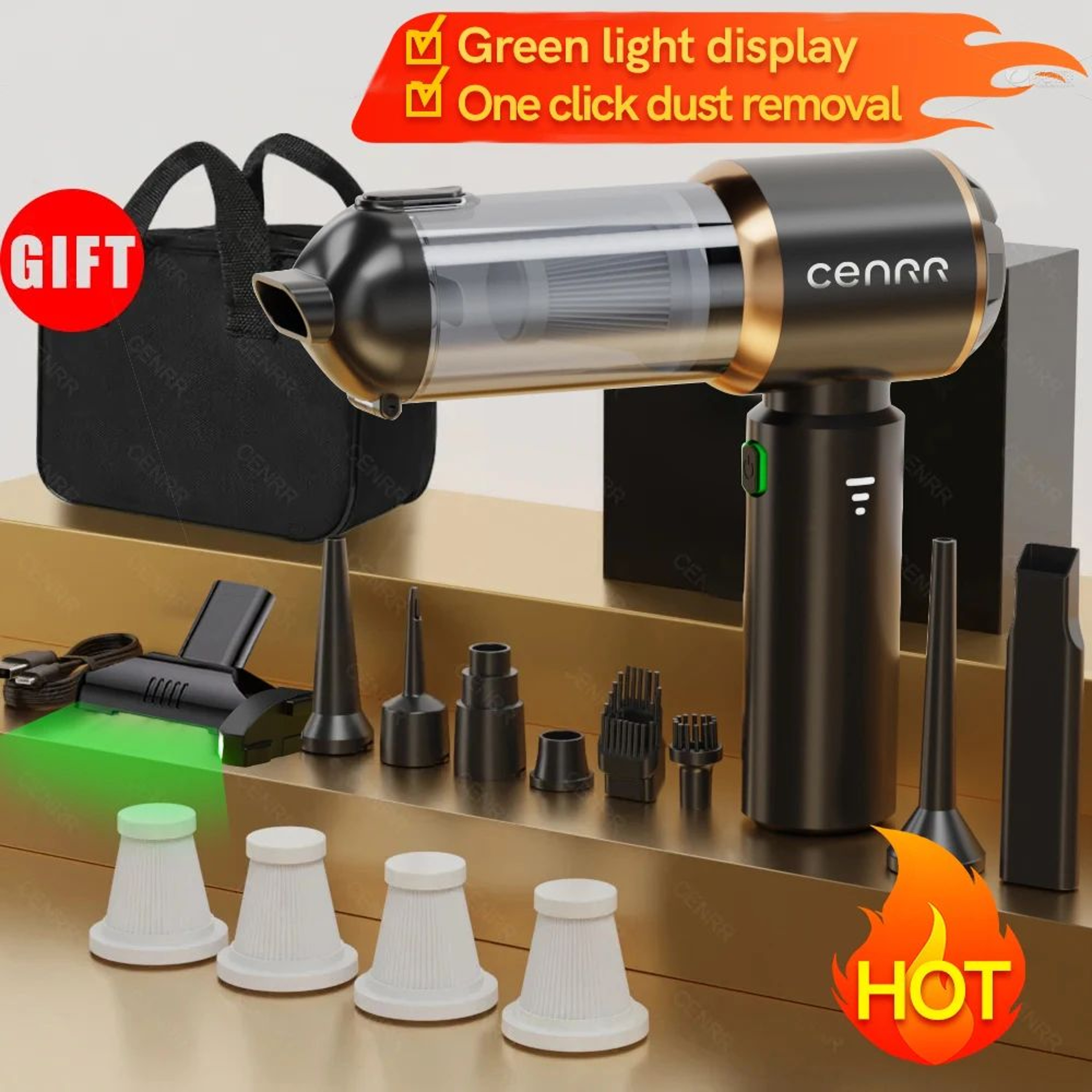 TurboClean Flex Portable Car Vacuum And Air Blower 6