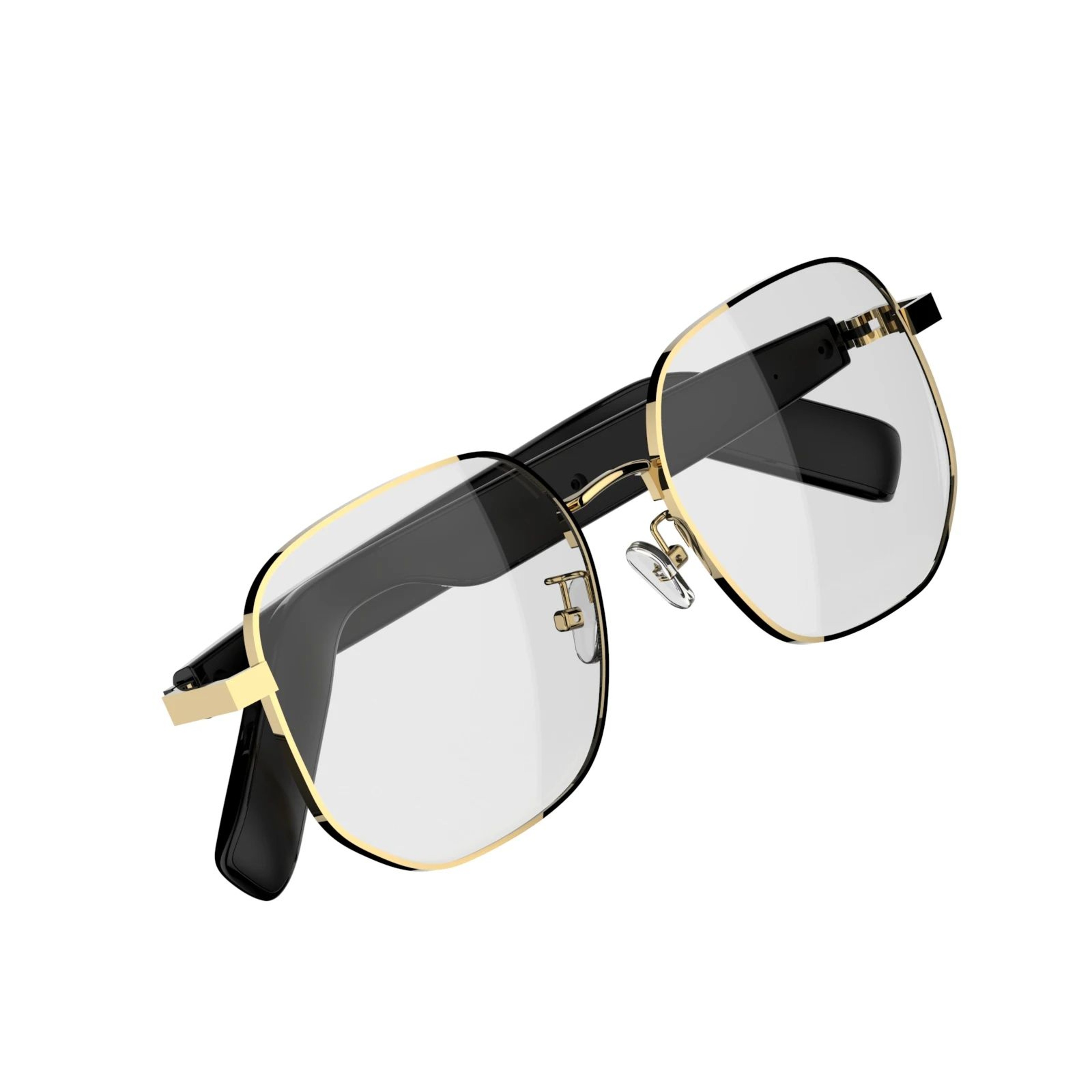 Smart Audio Glasses With Bluetooth Music And Anti Blue Light Gold Frame 3