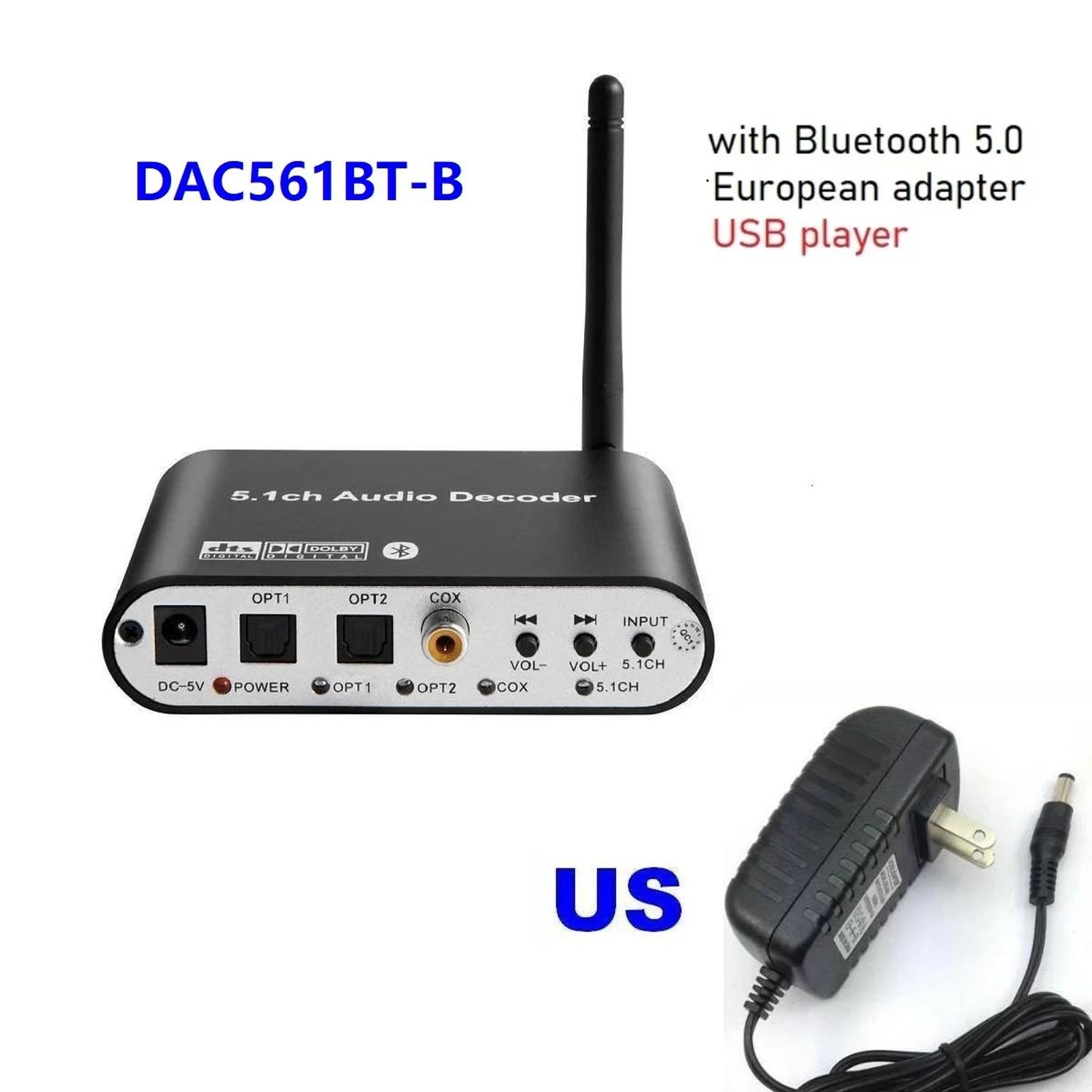 SoundSync 51 Audio Decoder Digital To Analog Surround Sound Converter 9
