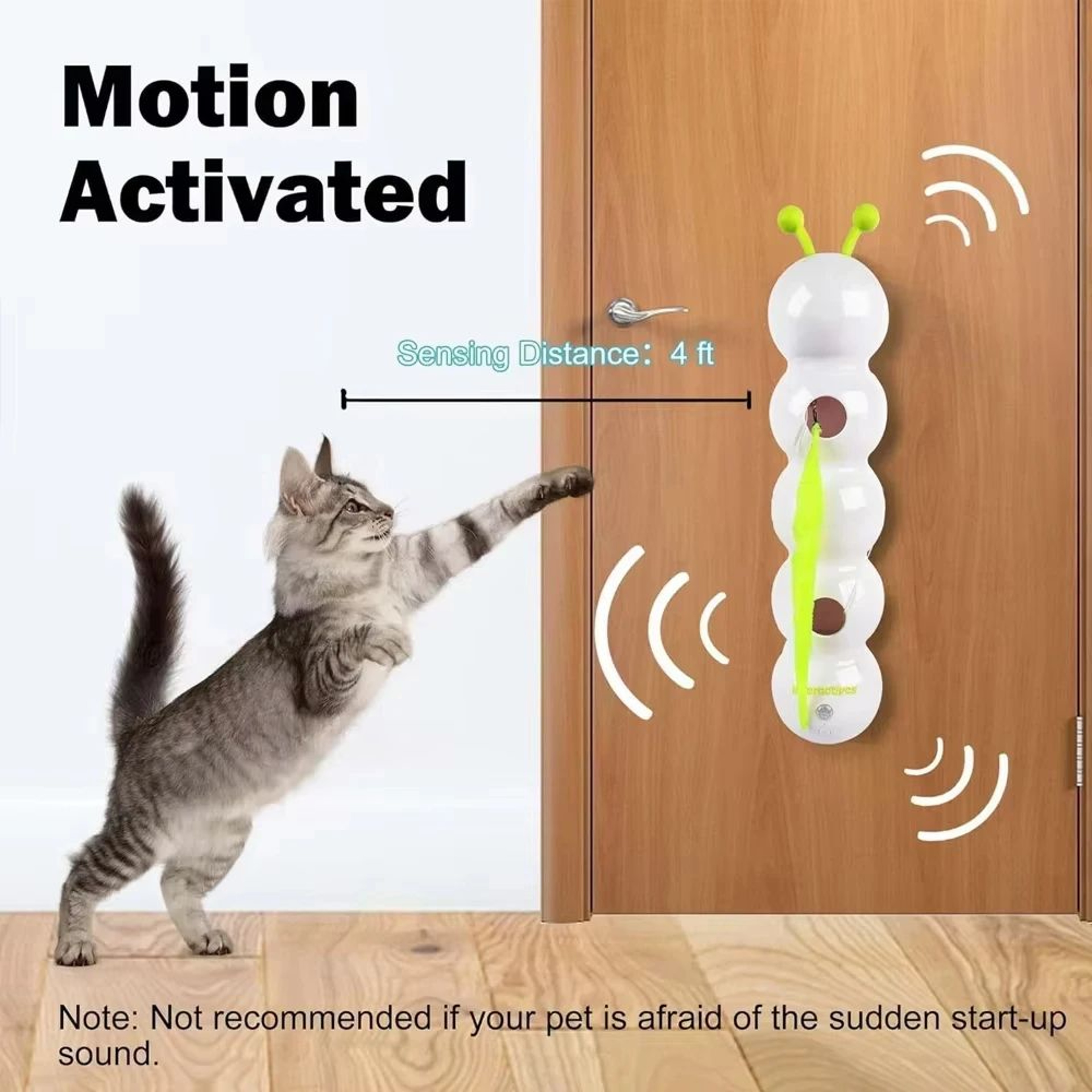 Interactive Cat Toy Motion Activated Automatic Teasing Cat Play Station 3