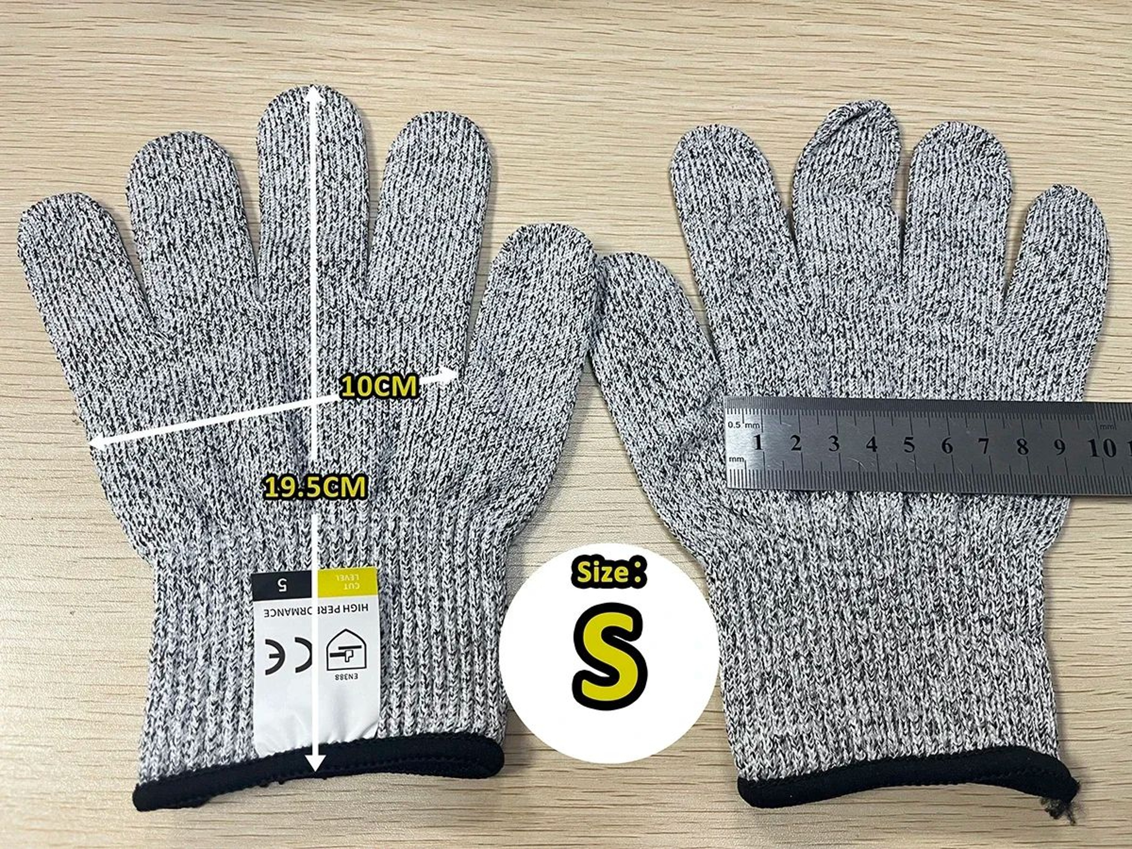SteelGuard Level 5 Cut Resistant Gloves For Kitchen And Industrial Safety 8