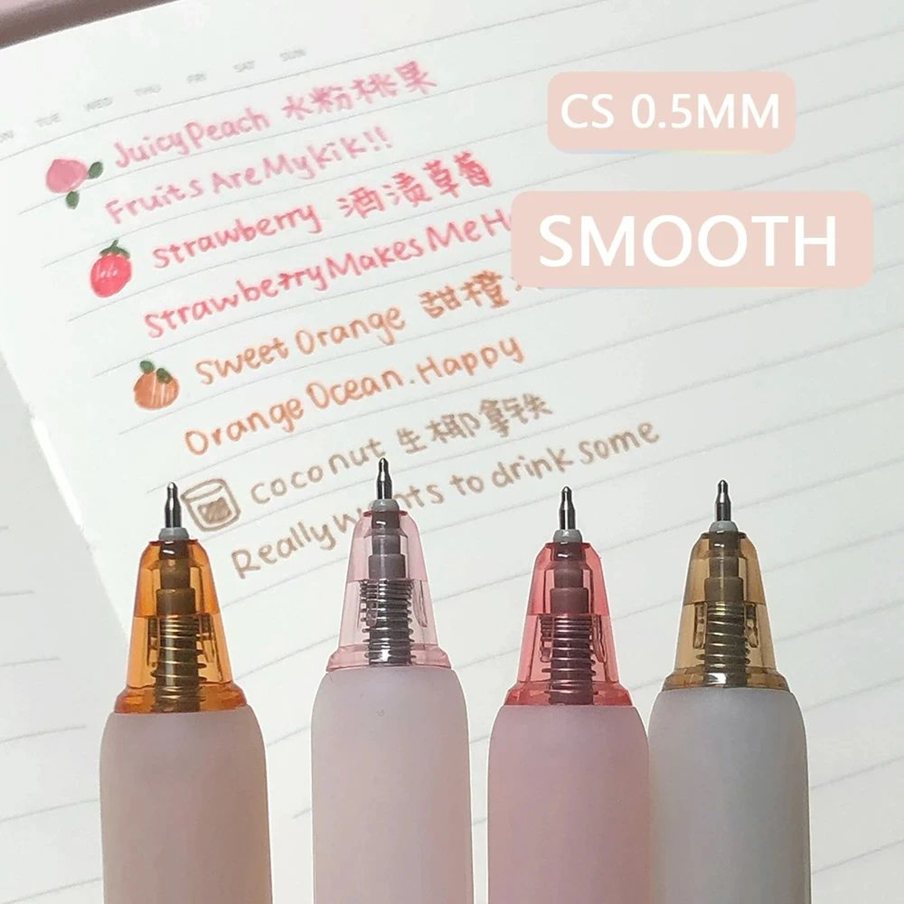 FruitPop Scented Gel Pens Smooth Writing Colored Pens For School And Art 4
