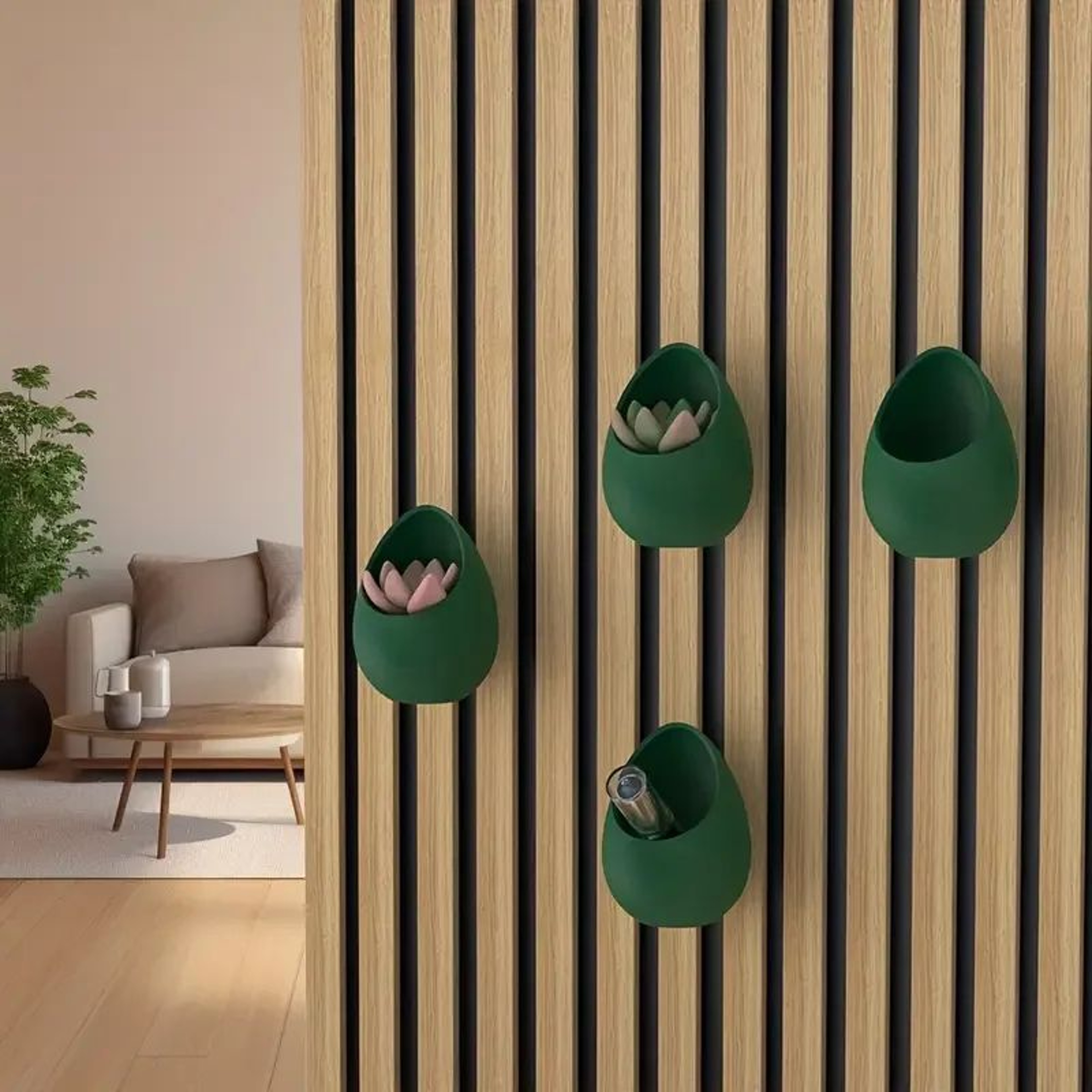 Acoustic Panel Plant Shelf Wall Storage Tray 1