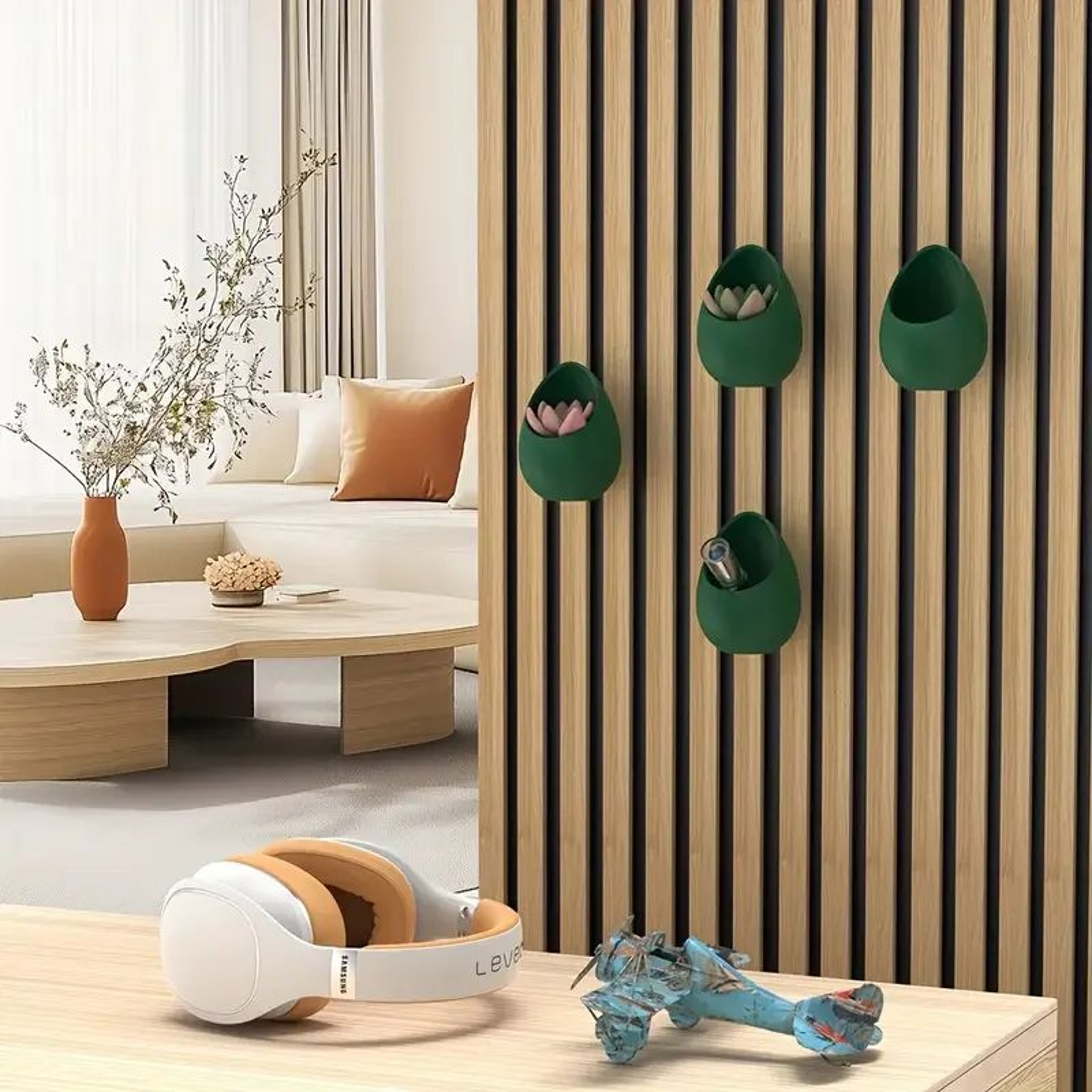 Acoustic Panel Plant Shelf Wall Storage Tray 3