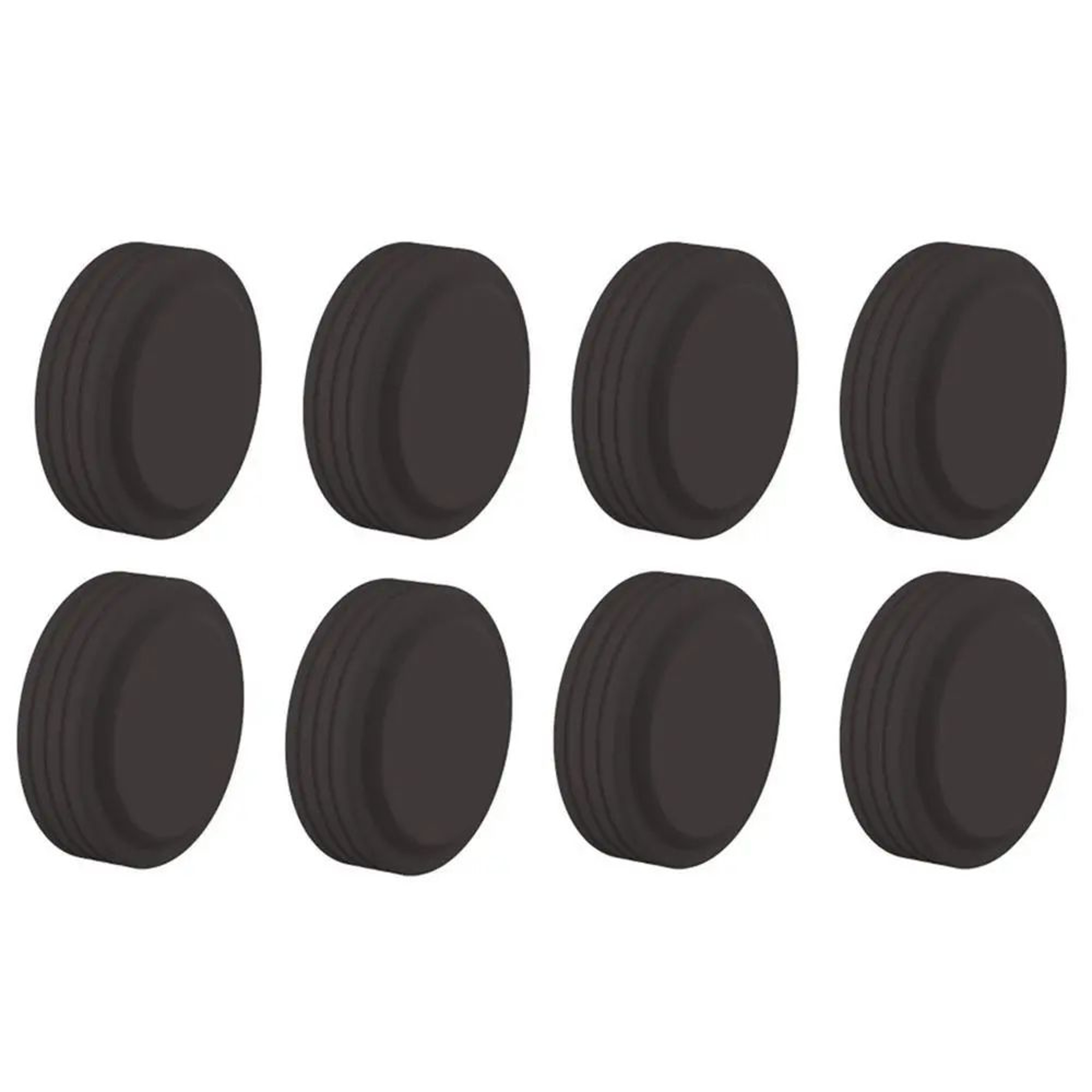 Silent Roll Silicone Luggage Wheel Protectors Set 6