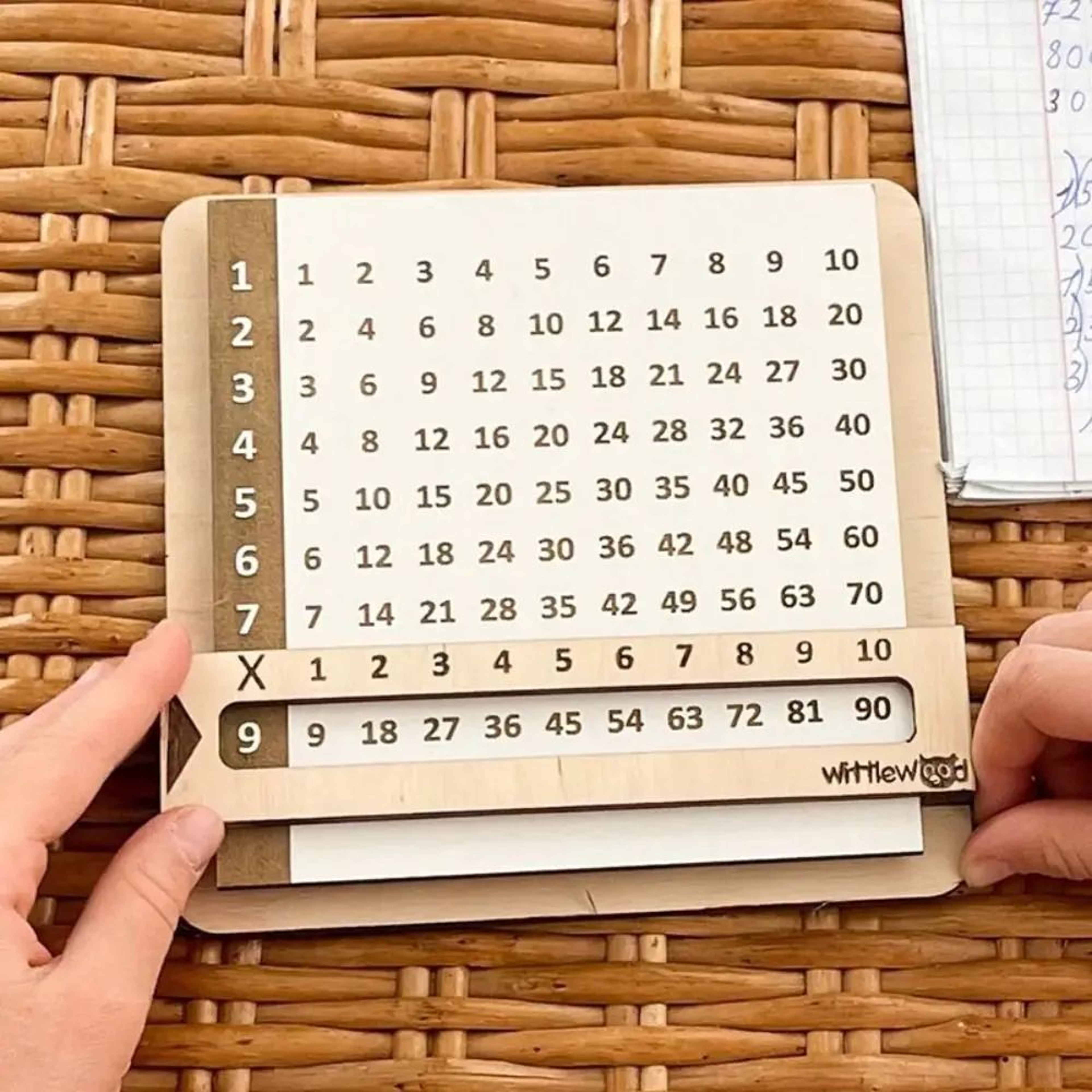 Wooden Montessori Multiplication Learning Board 3