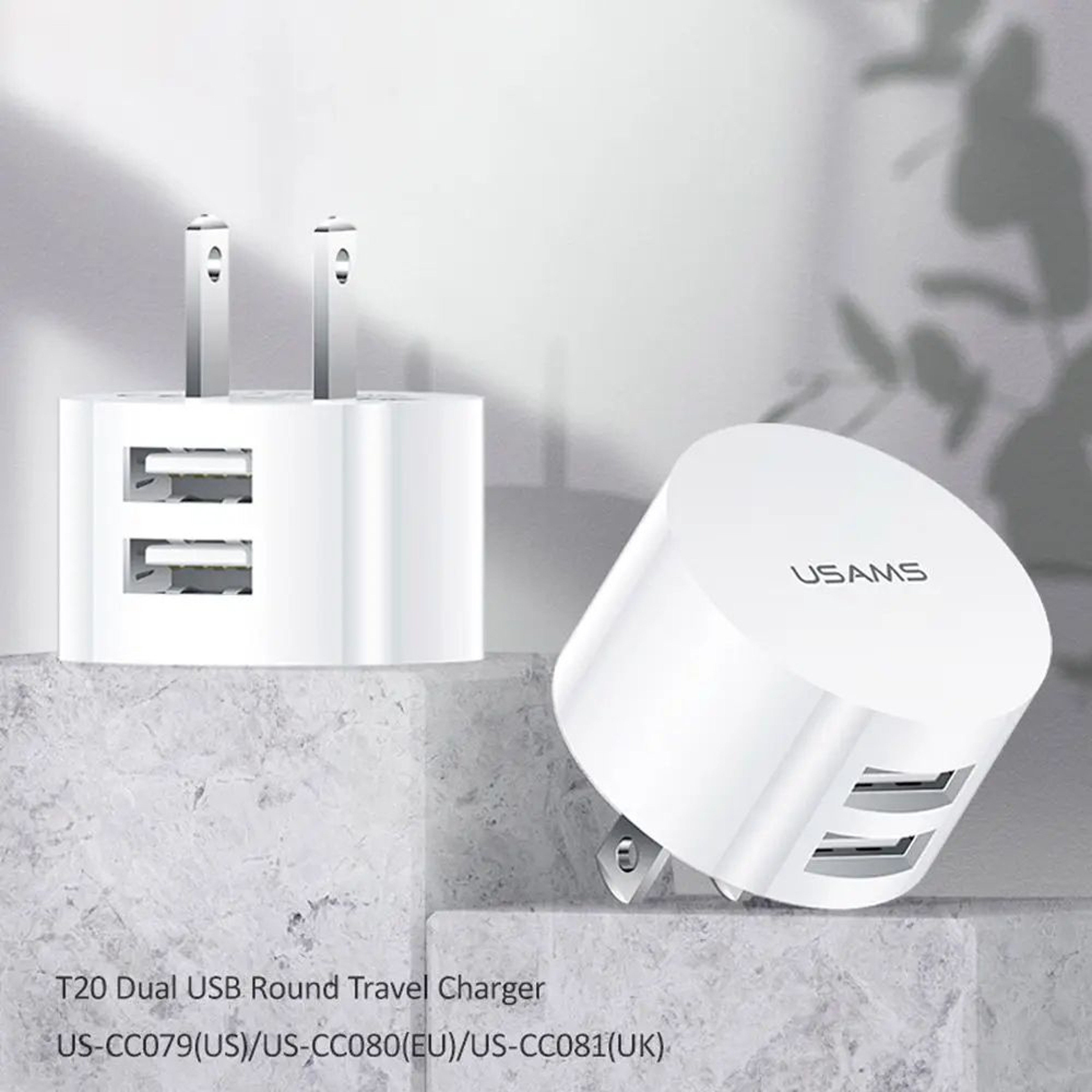 Mini Dual USB Wall Charger Adapter With Quick Charging Support 4