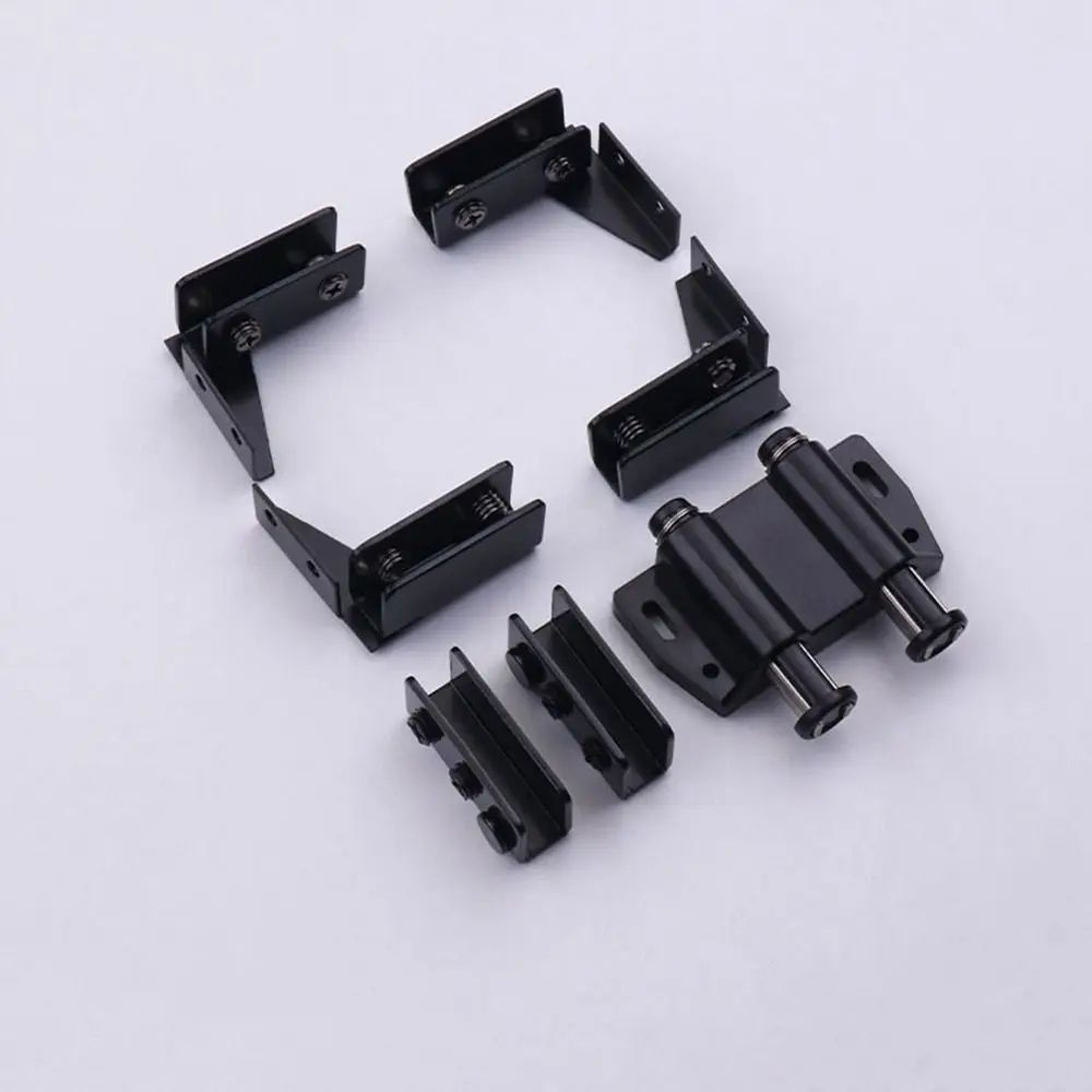 Glass Door Hinge Set For Wine Cabinet And Display Cabinets 11