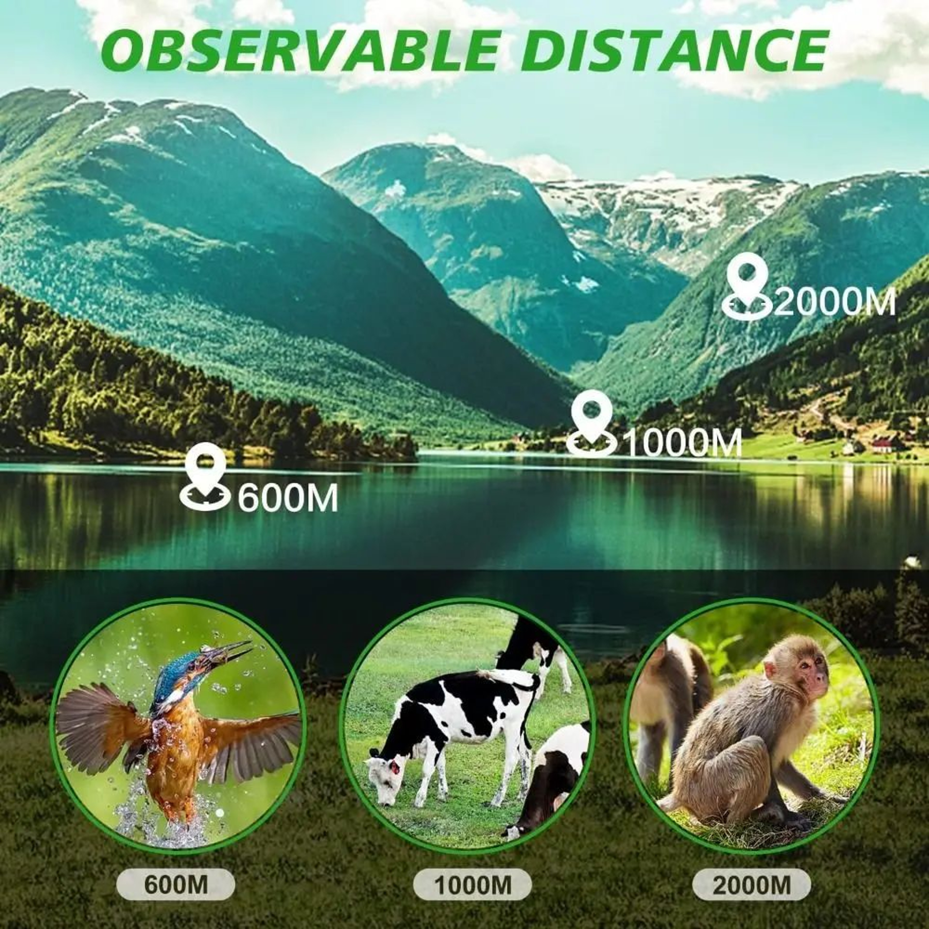 16x52 High Power Monocular Telescope For Long Range Viewing 1
