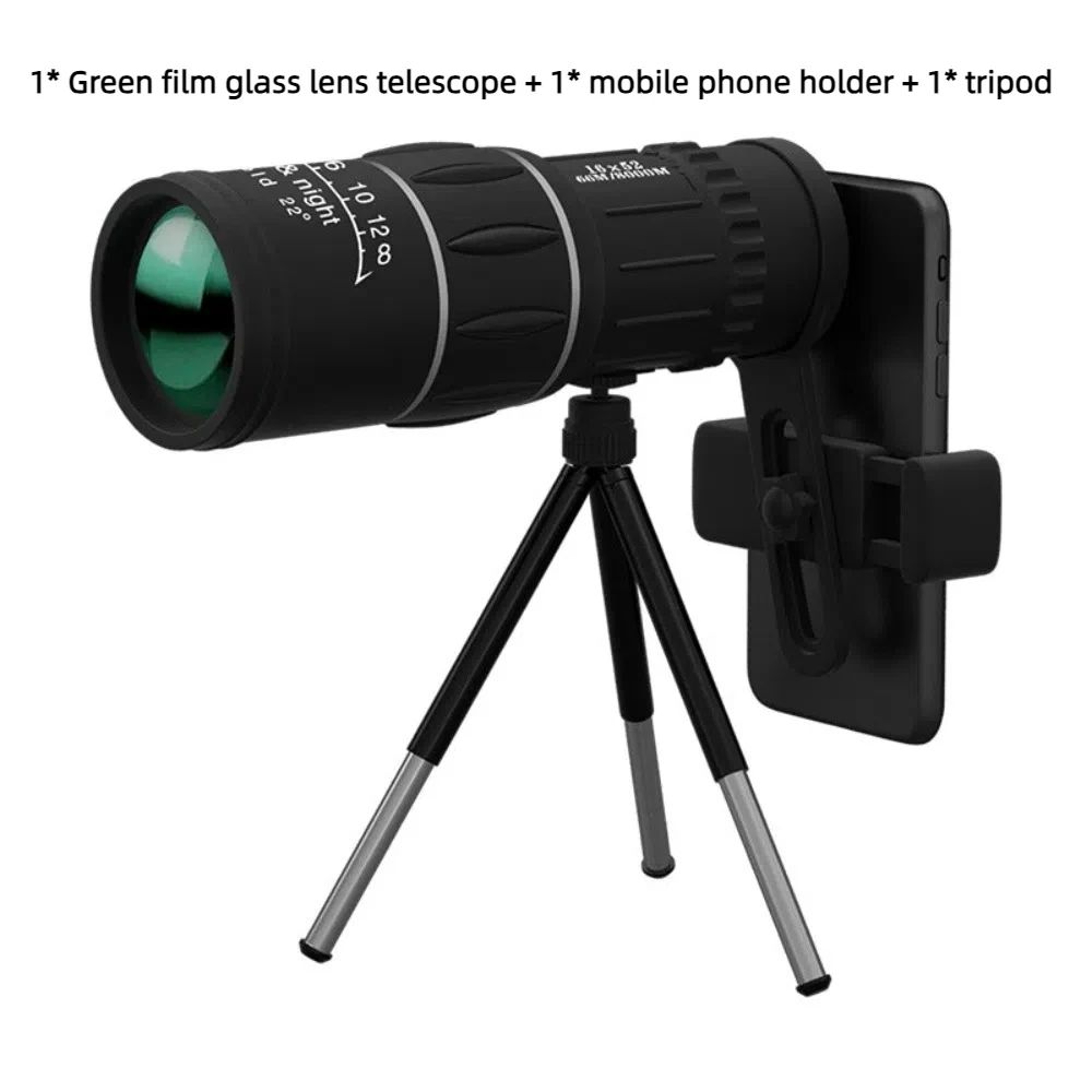 16x52 High Power Monocular Telescope For Long Range Viewing 8