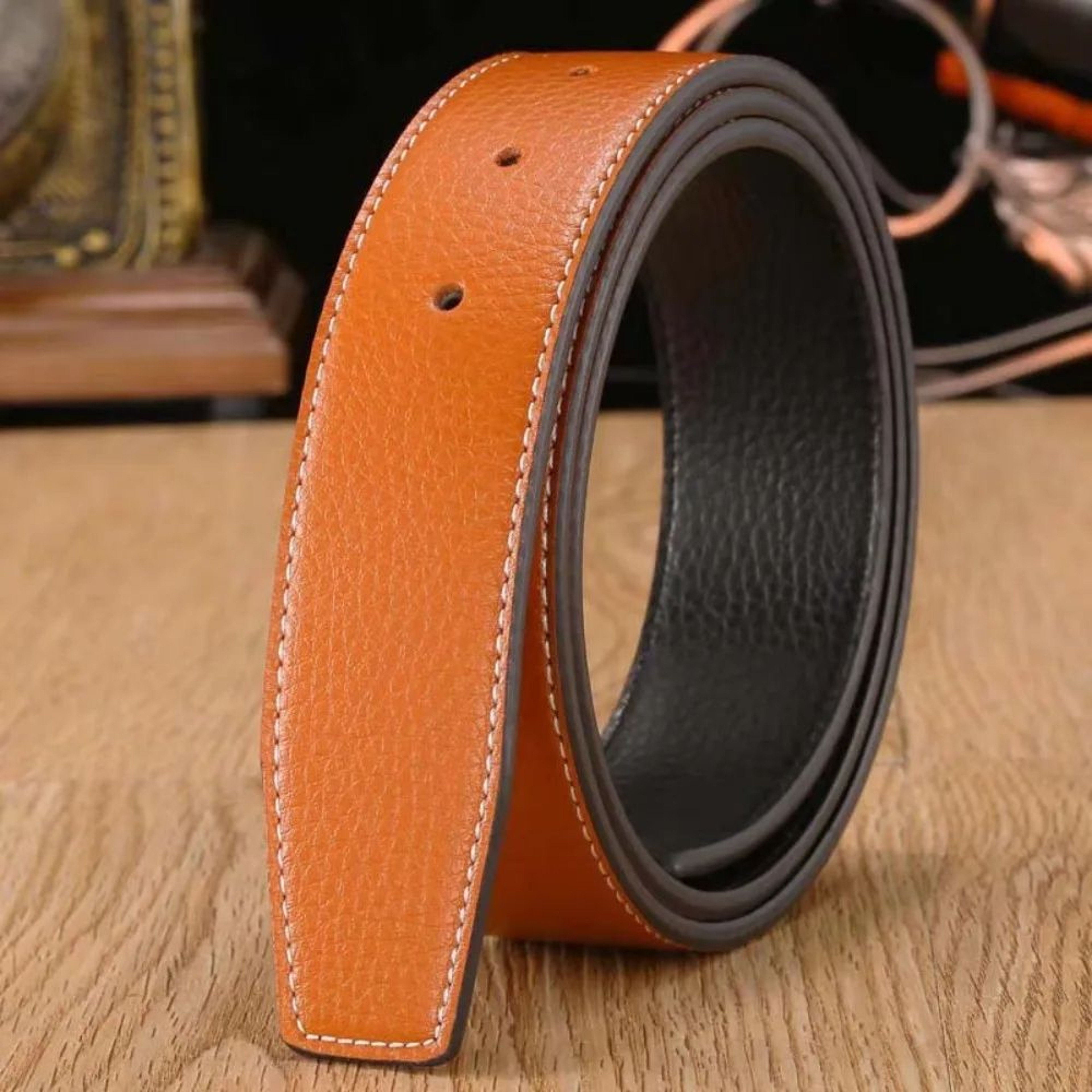 Genuine Leather Belt Strap Replacement For Jeans And Trousers 3