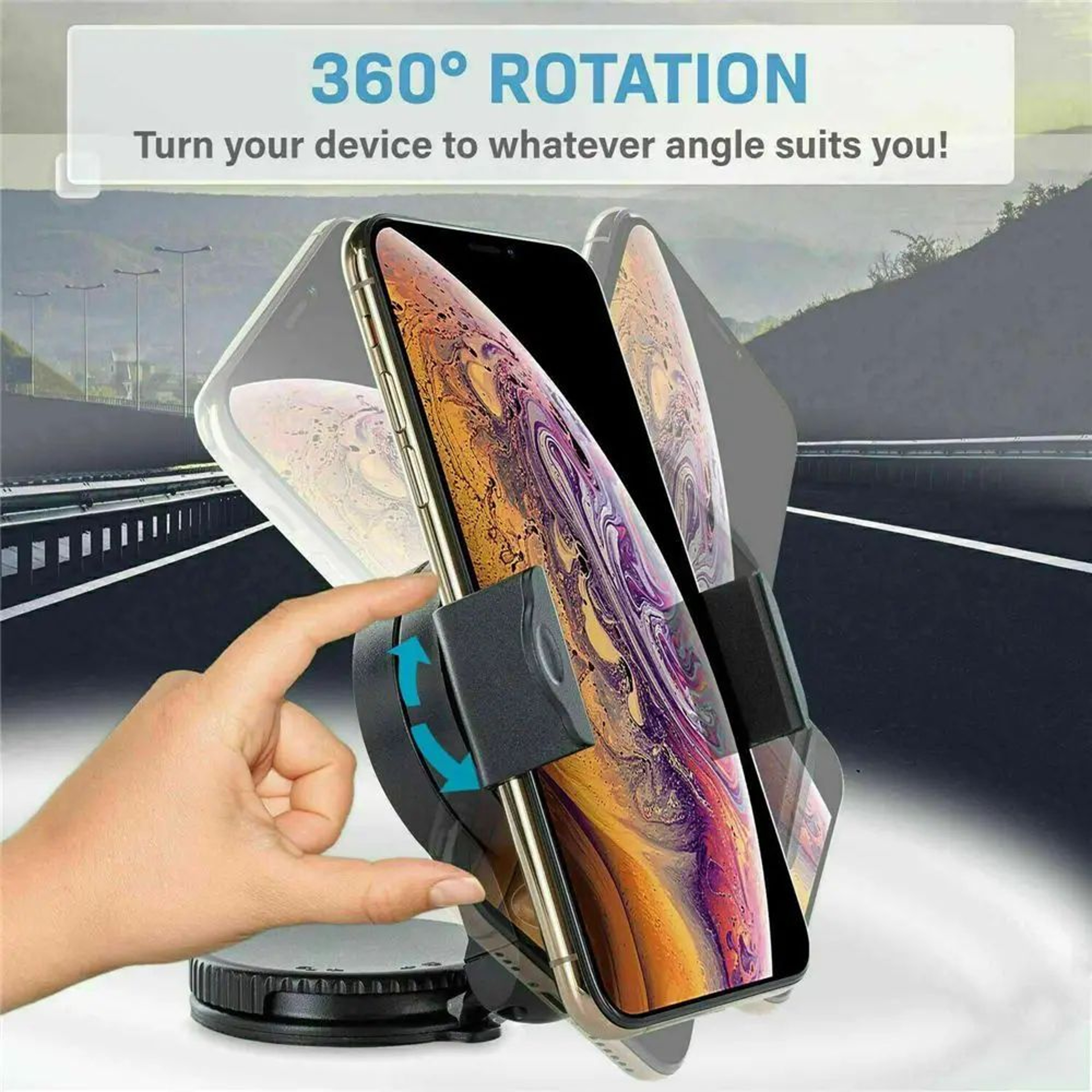 Silicone Suction Cup Car Phone Holder Mount 1