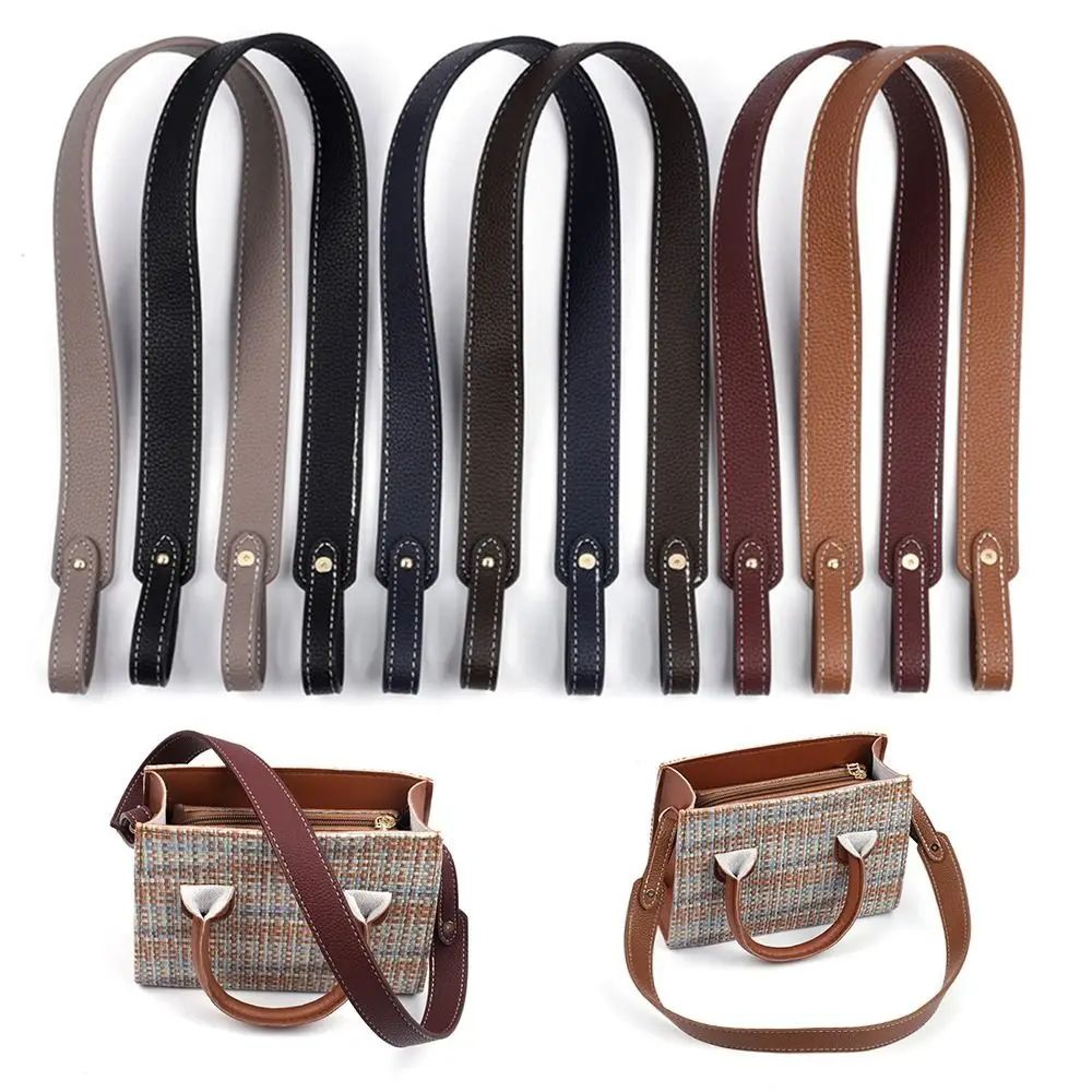 Adjustable Leather Crossbody Bag Strap Replacement 0