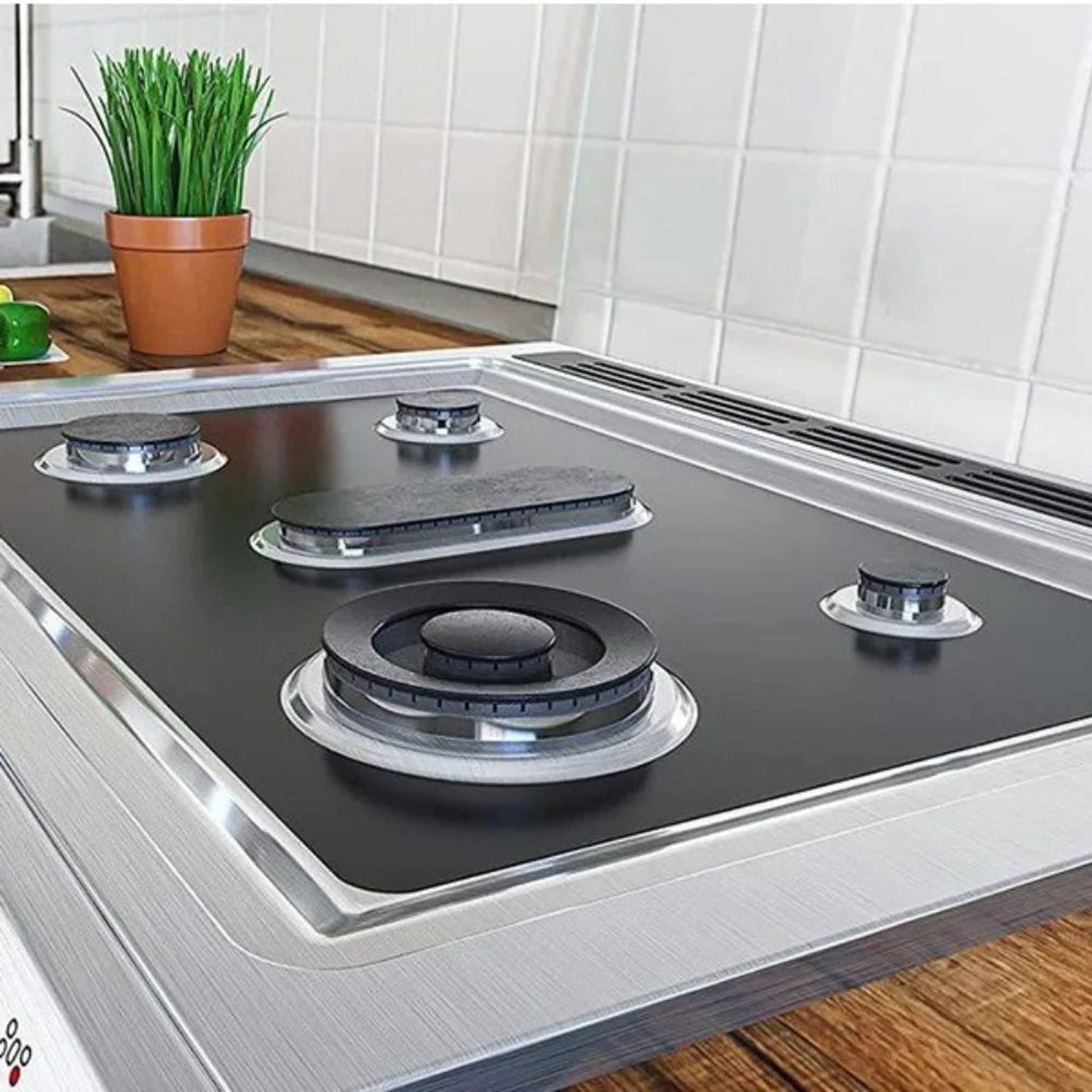 CleanGuard Reusable Gas Stove Protector Pads 3