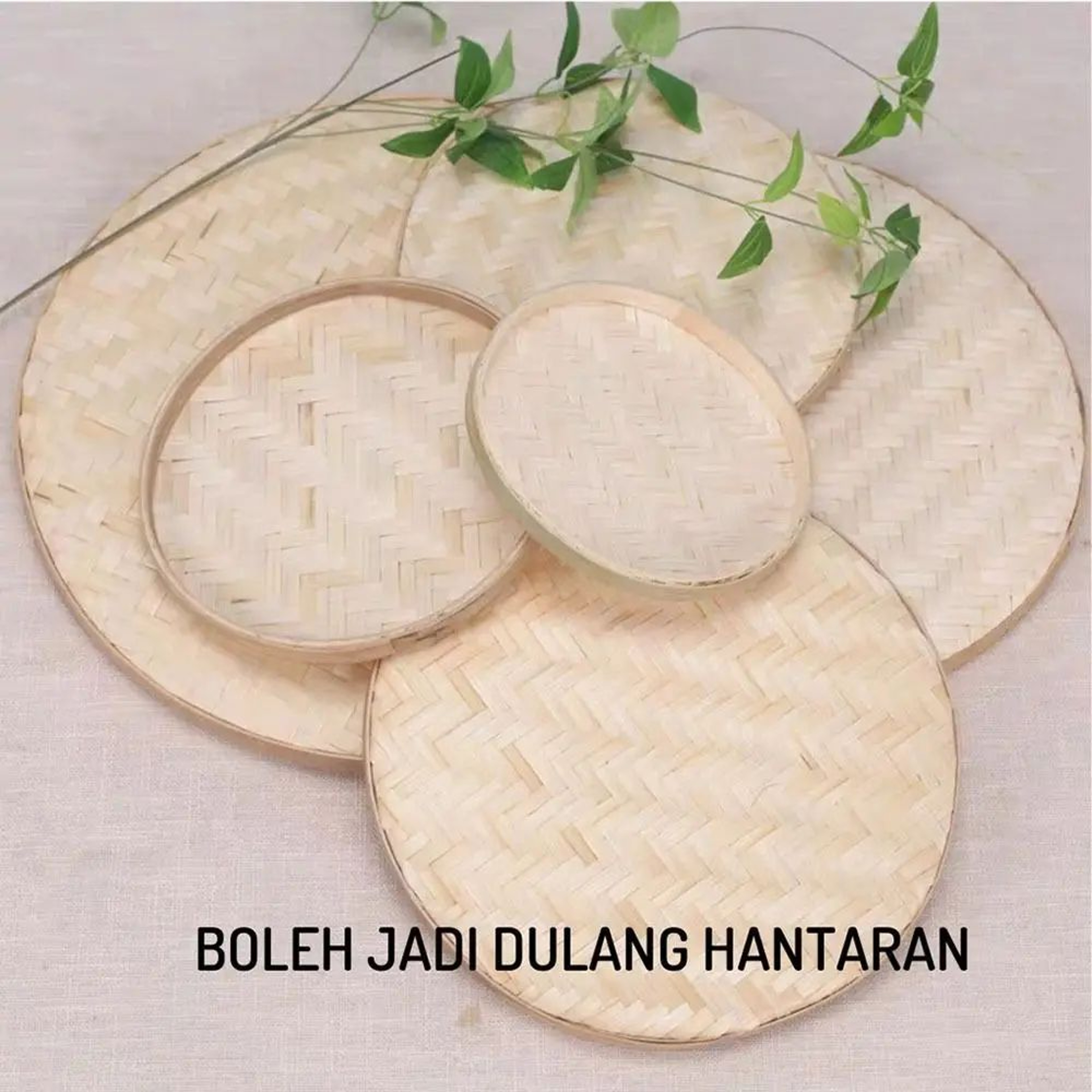 NatureWeave Bamboo Fruit Bread Basket Tray 1