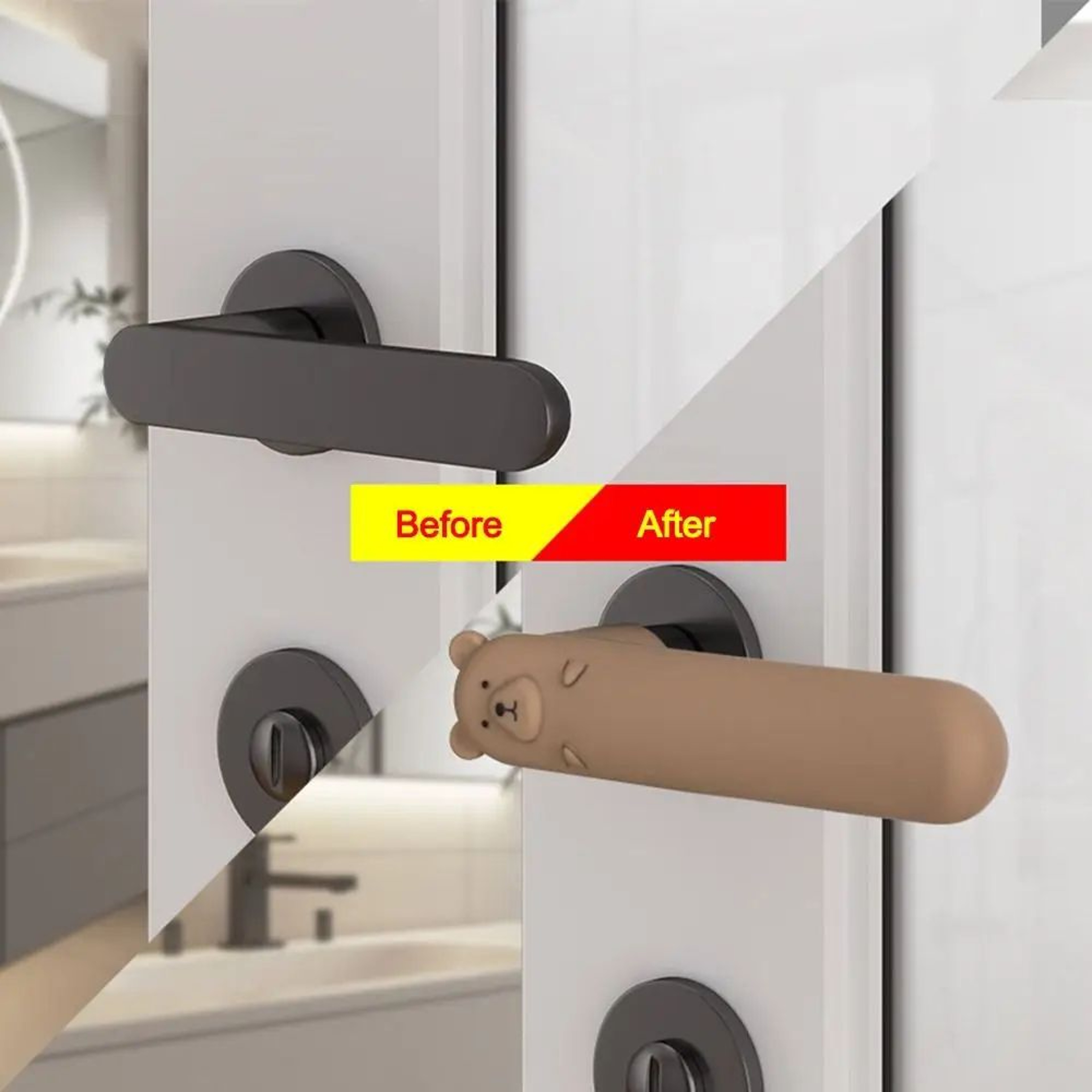 SafeTouch Silicone Door Handle Protector Cover 1