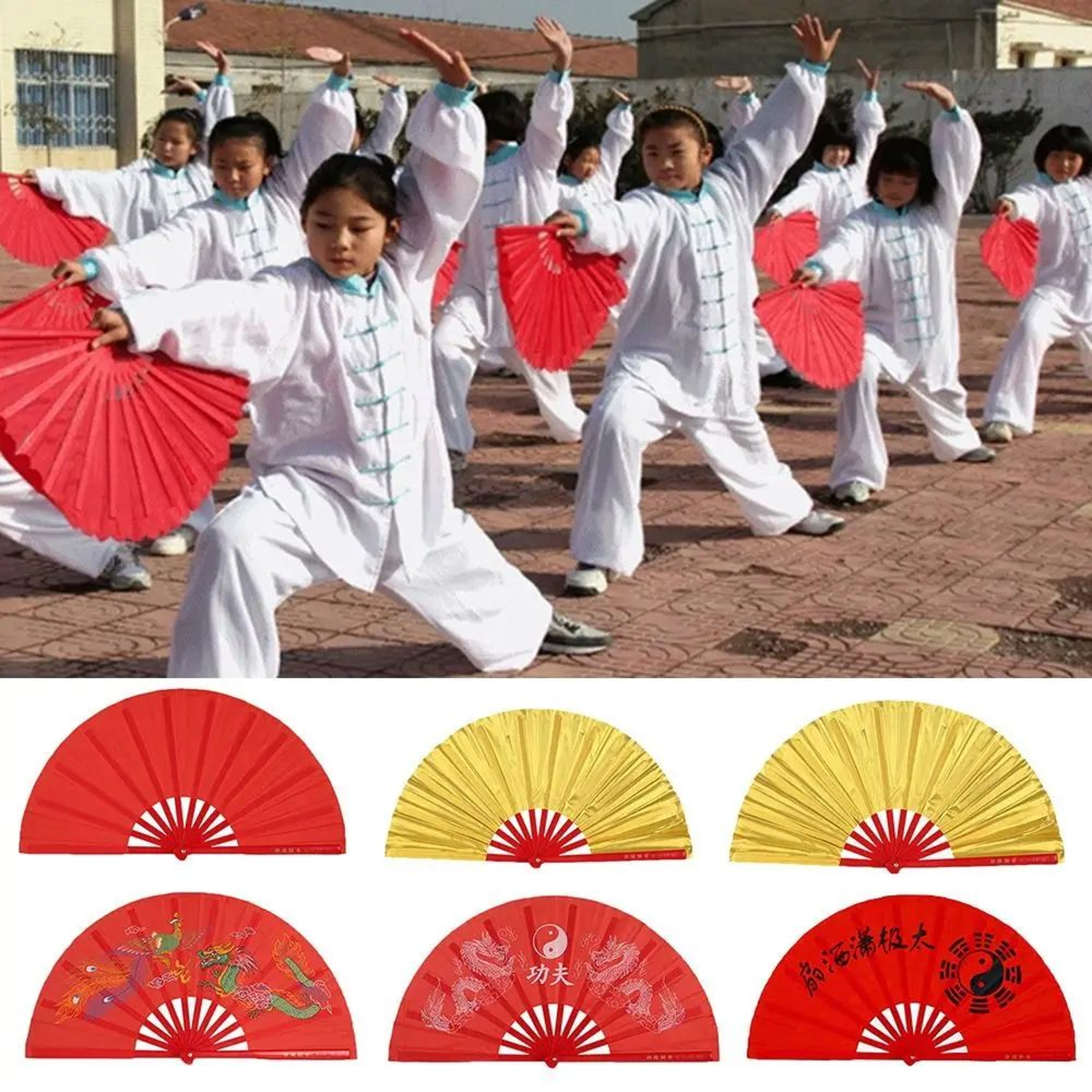 DragonFlow Folding Stage Dance Fan 0