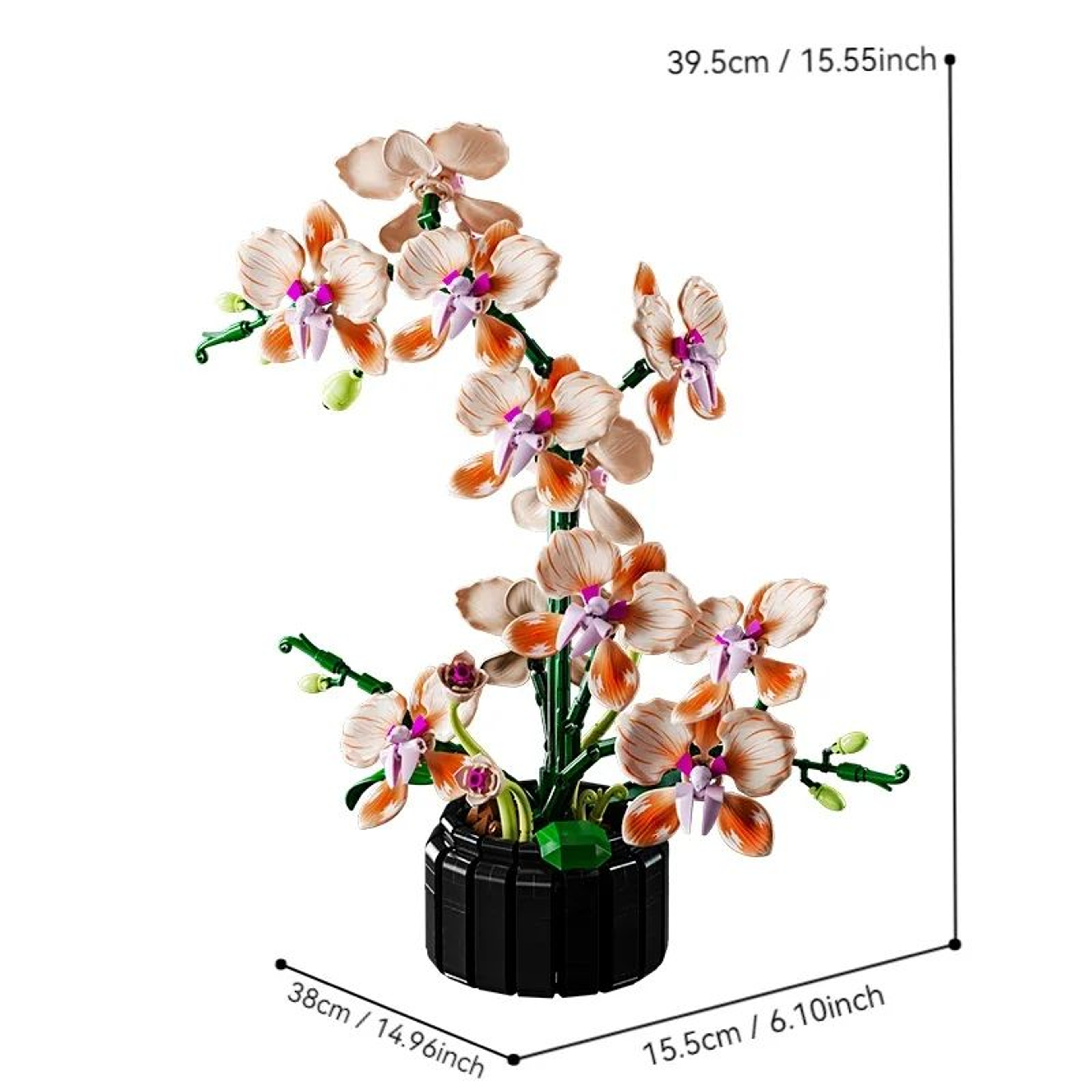 Orchid Flower Bouquet Building Blocks Set 5