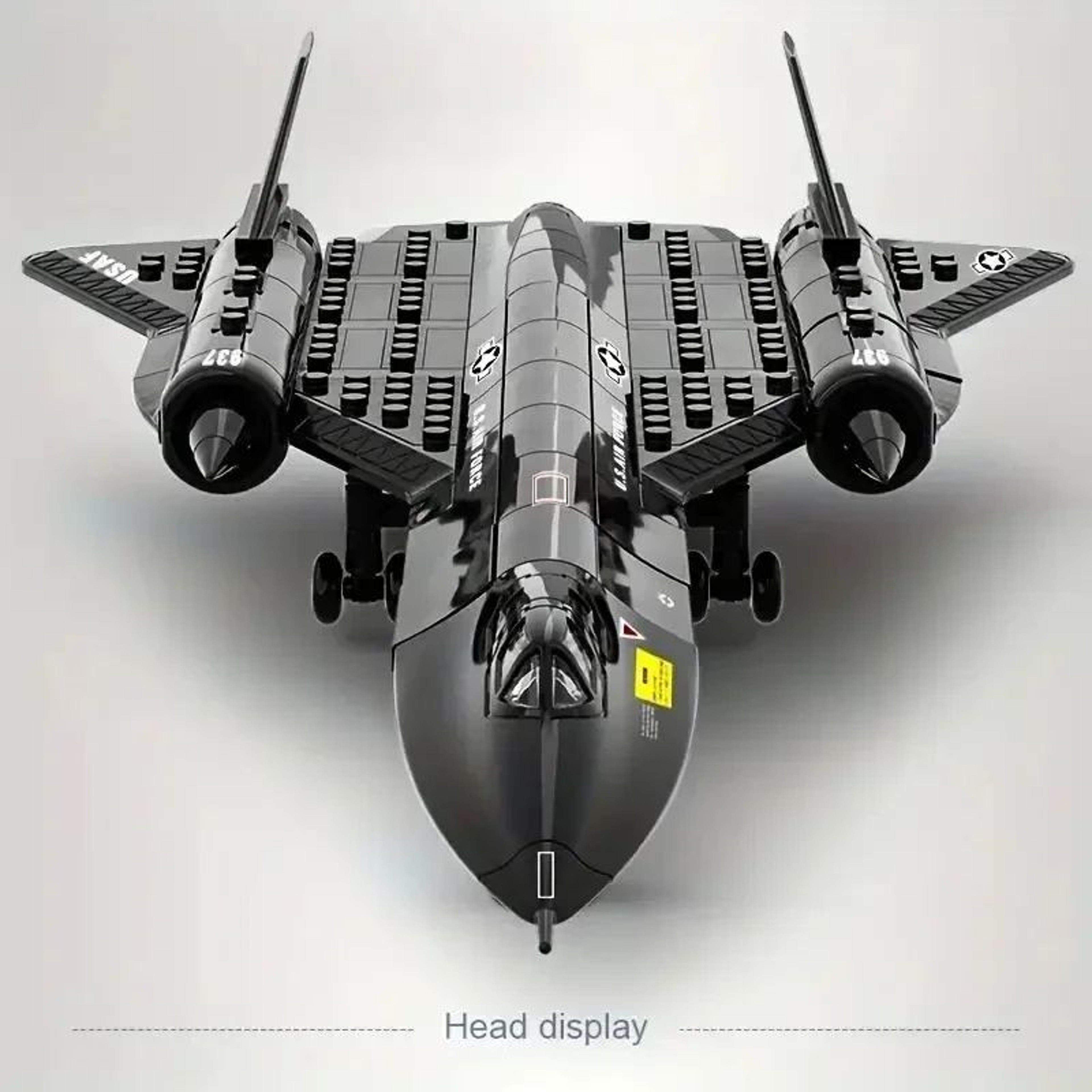 SR71 Blackbird Spy Plane Building Blocks Set 3