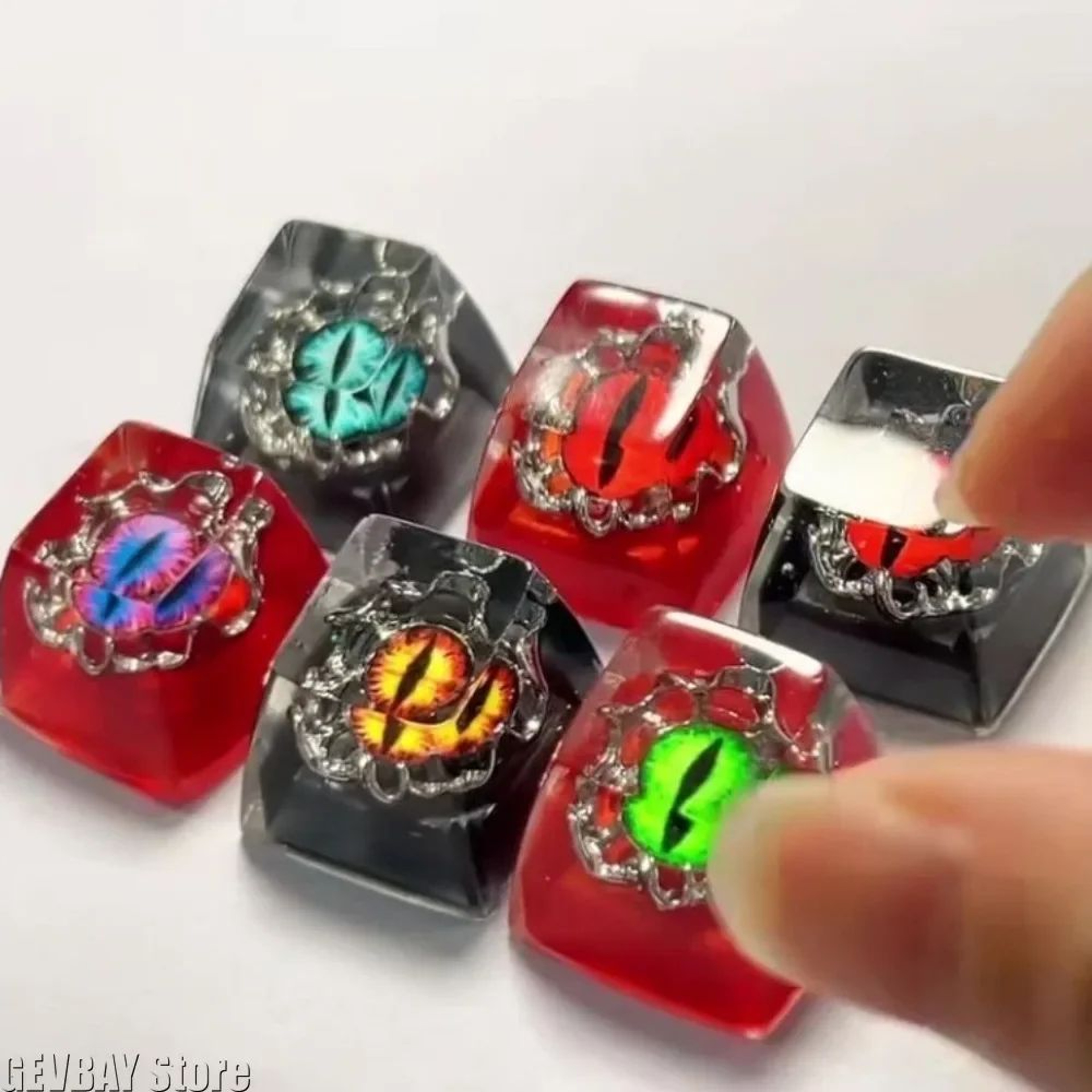 Halloween Evil Eye Resin Keycap For Mechanical Keyboard 0