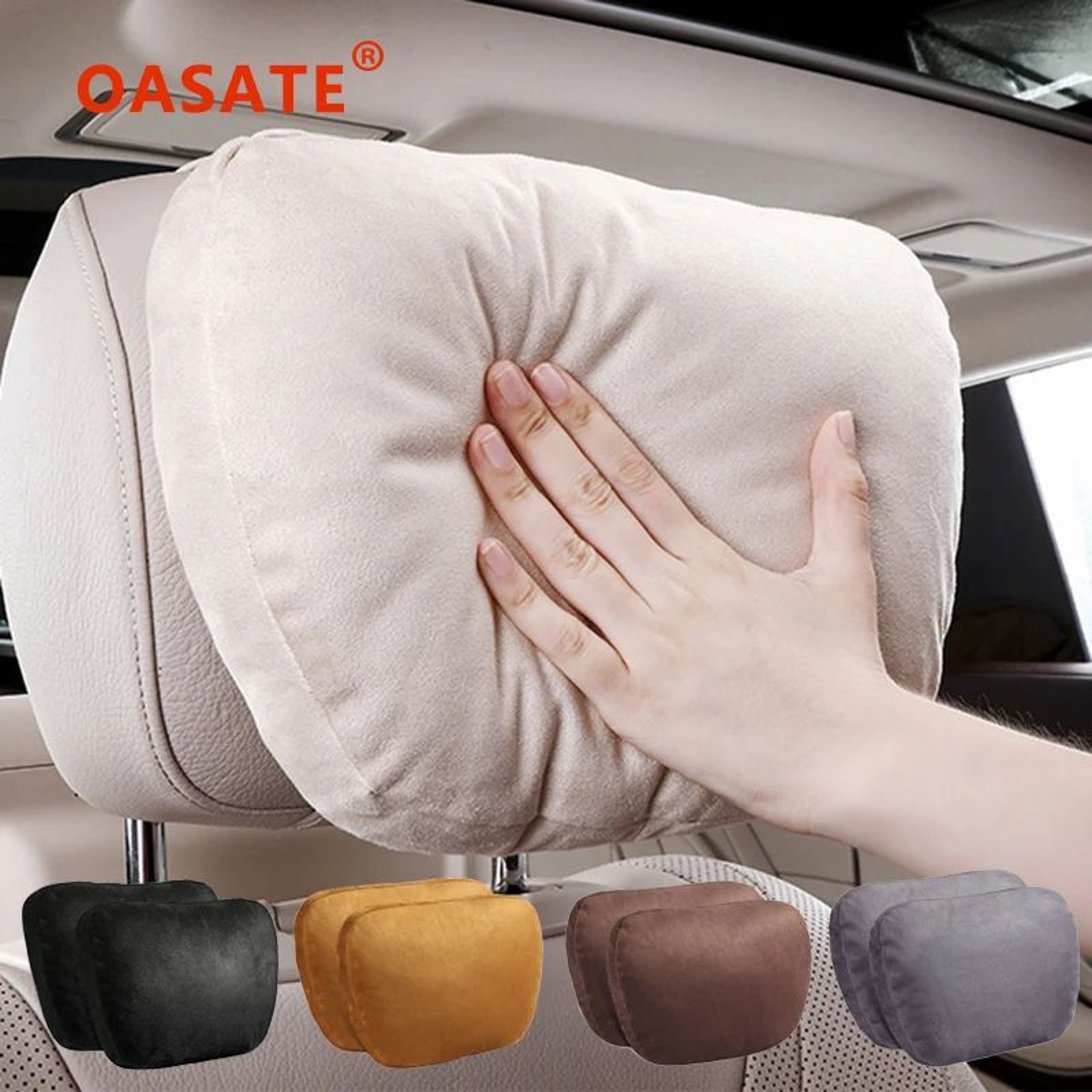 Luxury Car Headrest Neck Support Pillow 0