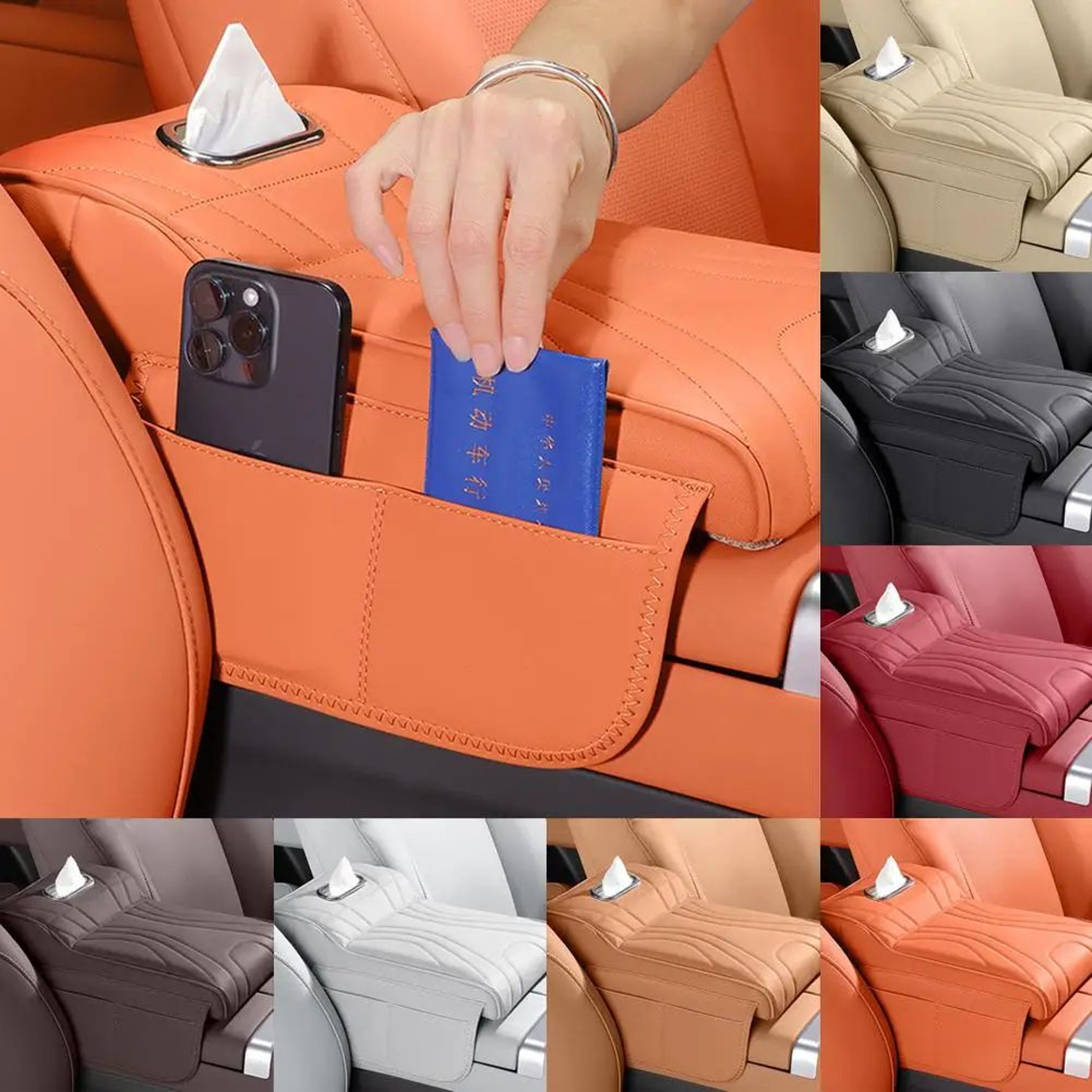 Universal Memory Foam Car Armrest Cushion Pad 4