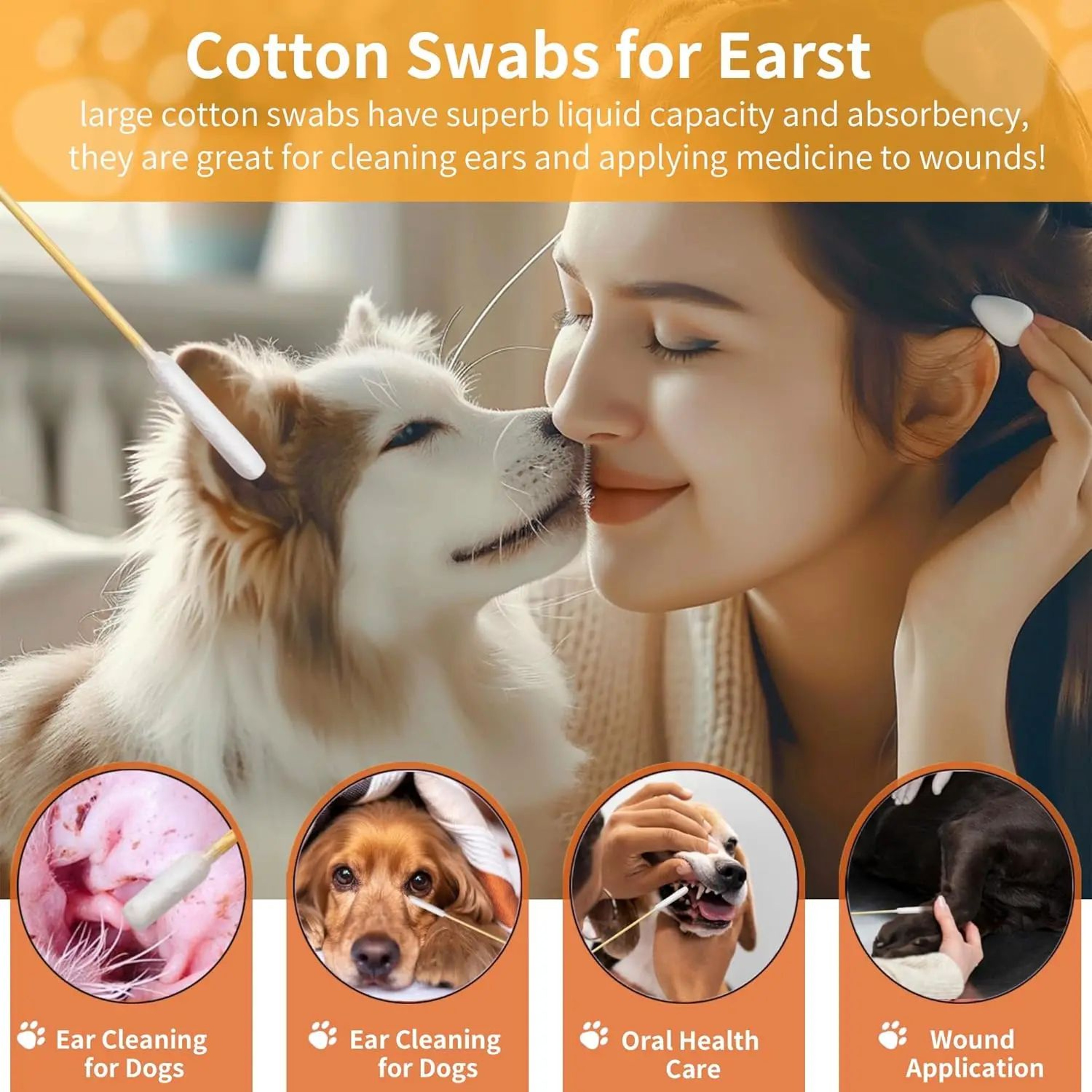 PureCare Pet Ear Cleaning Swabs 3