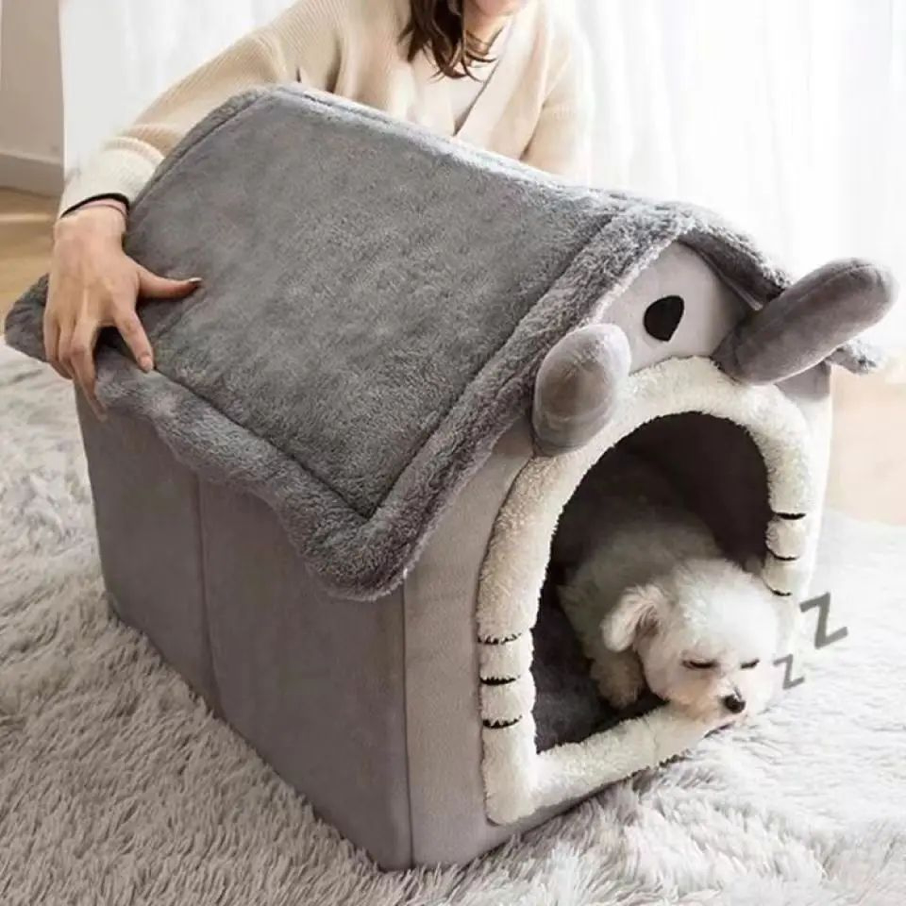 CozyNest Dog House Bed 1