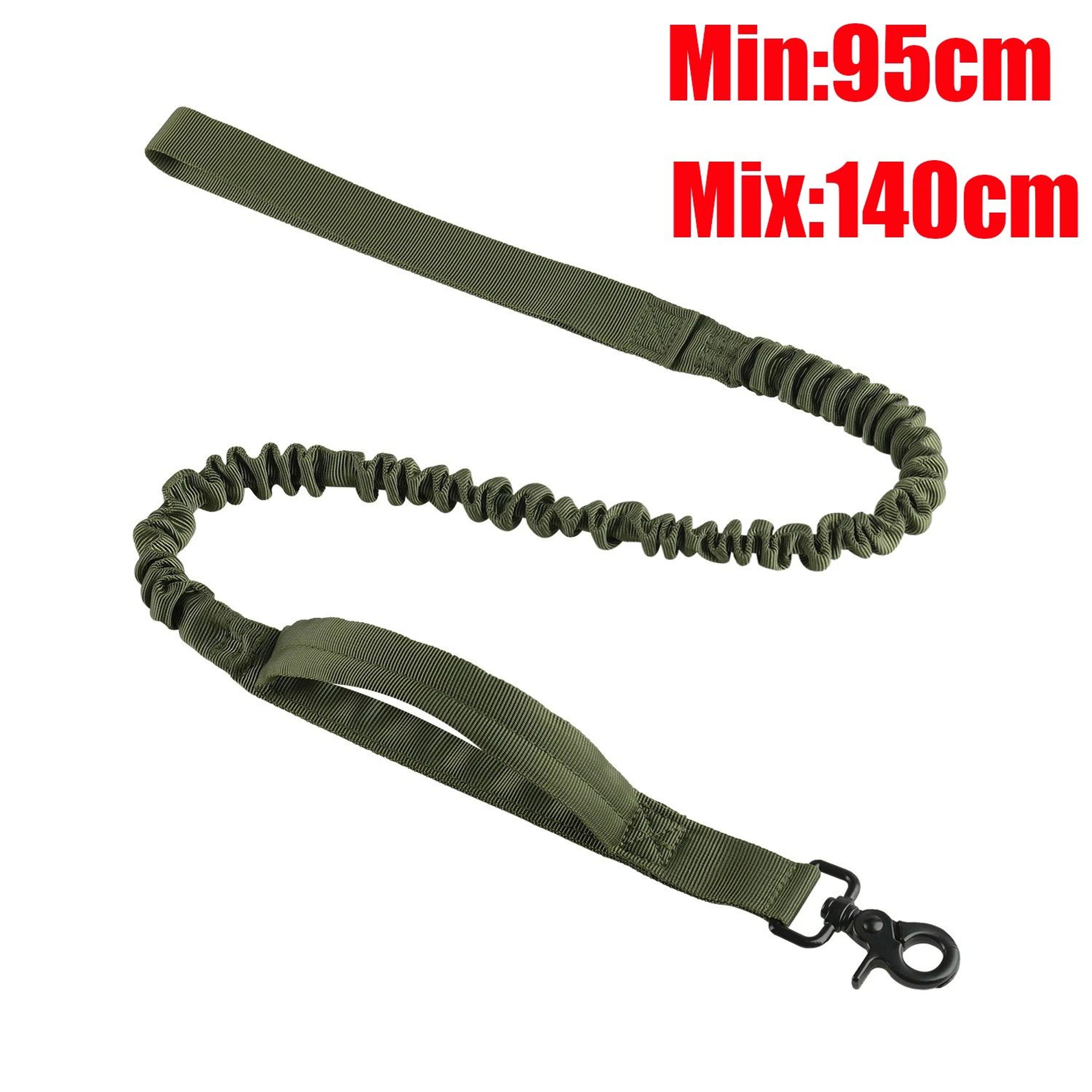 Reflective Tactical Bungee Dog Leash With Car Seatbelt For Large Dogs 6