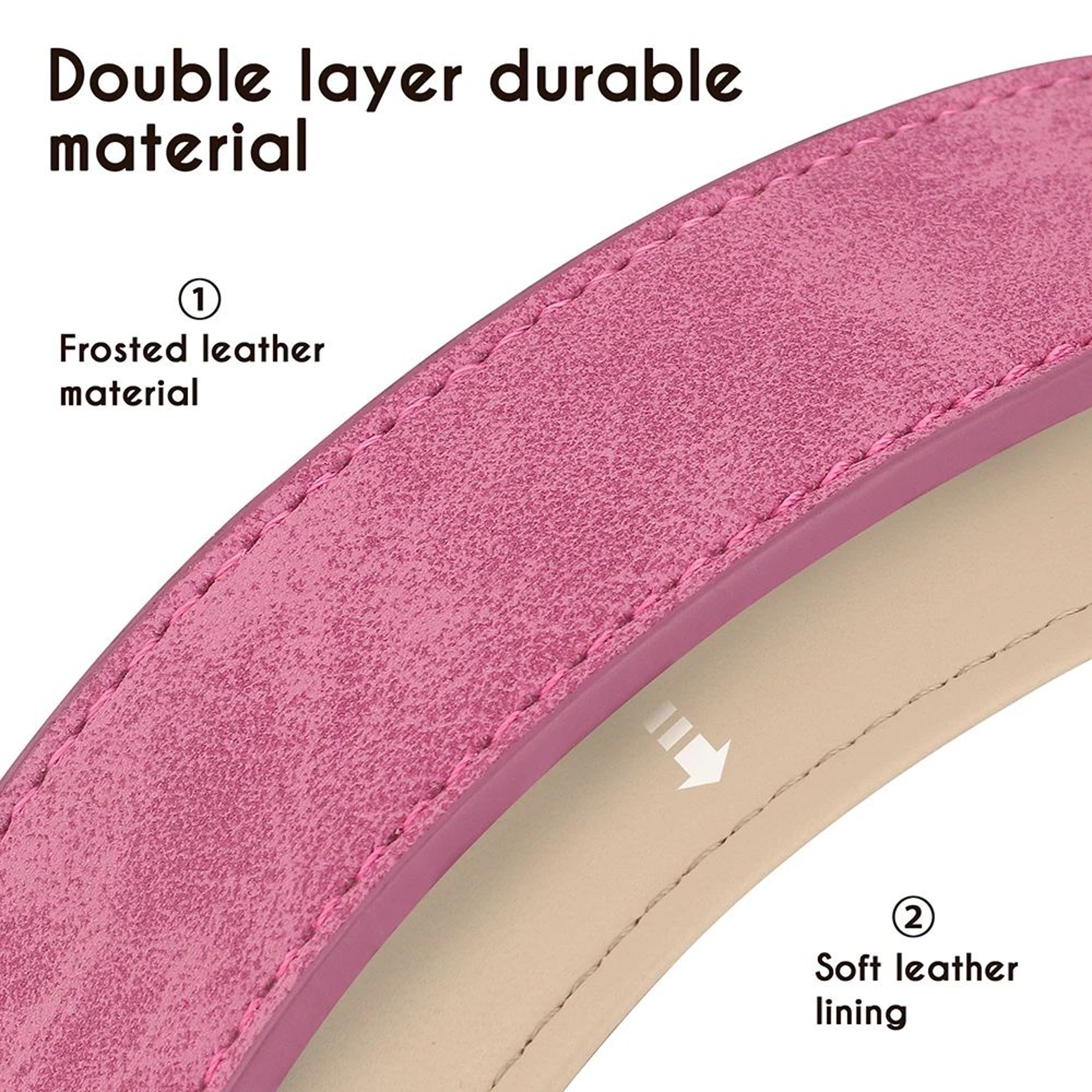 Soft Padded Leather Dog Collar And Leash Set 2