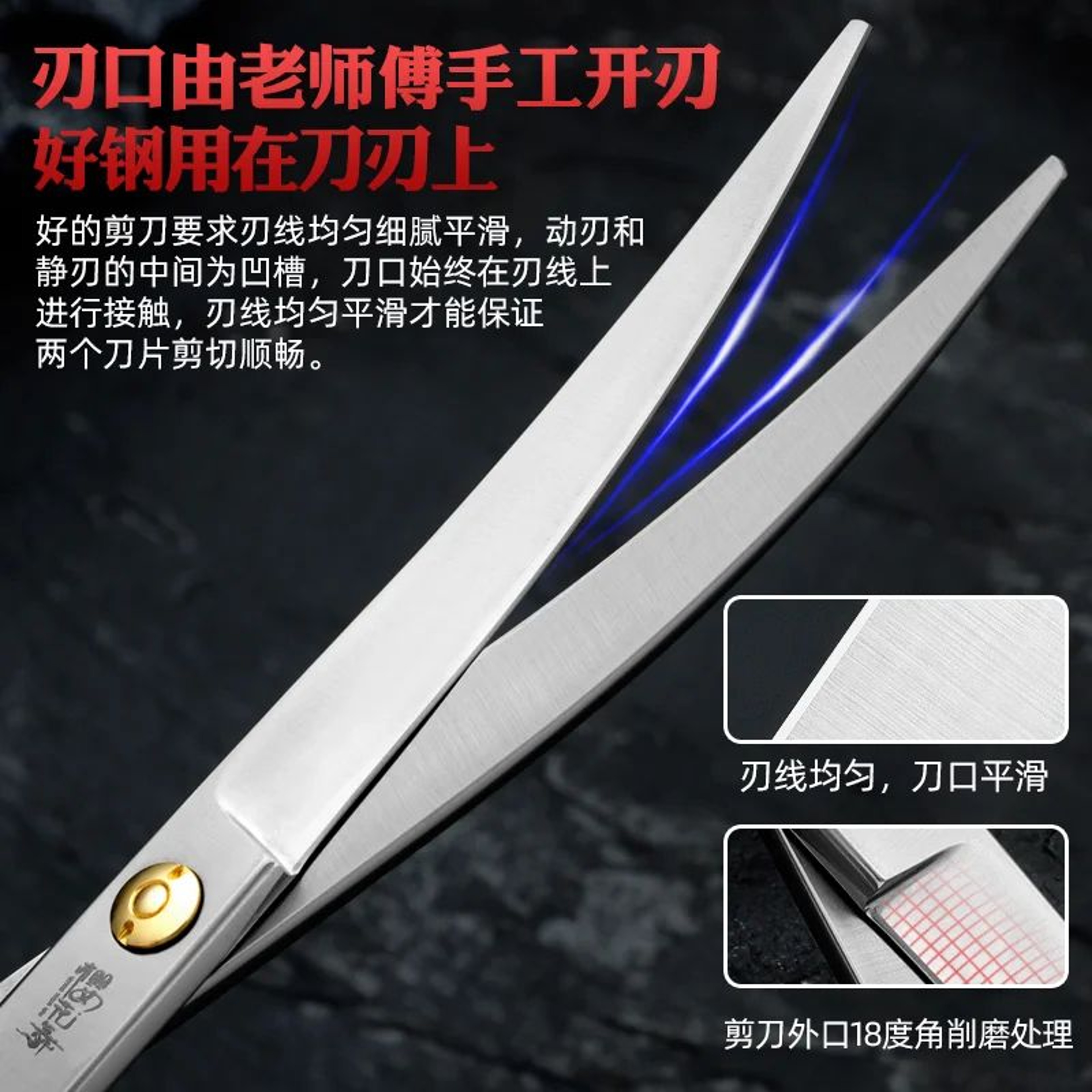 Professional 440C Pet Grooming Scissors Set 1