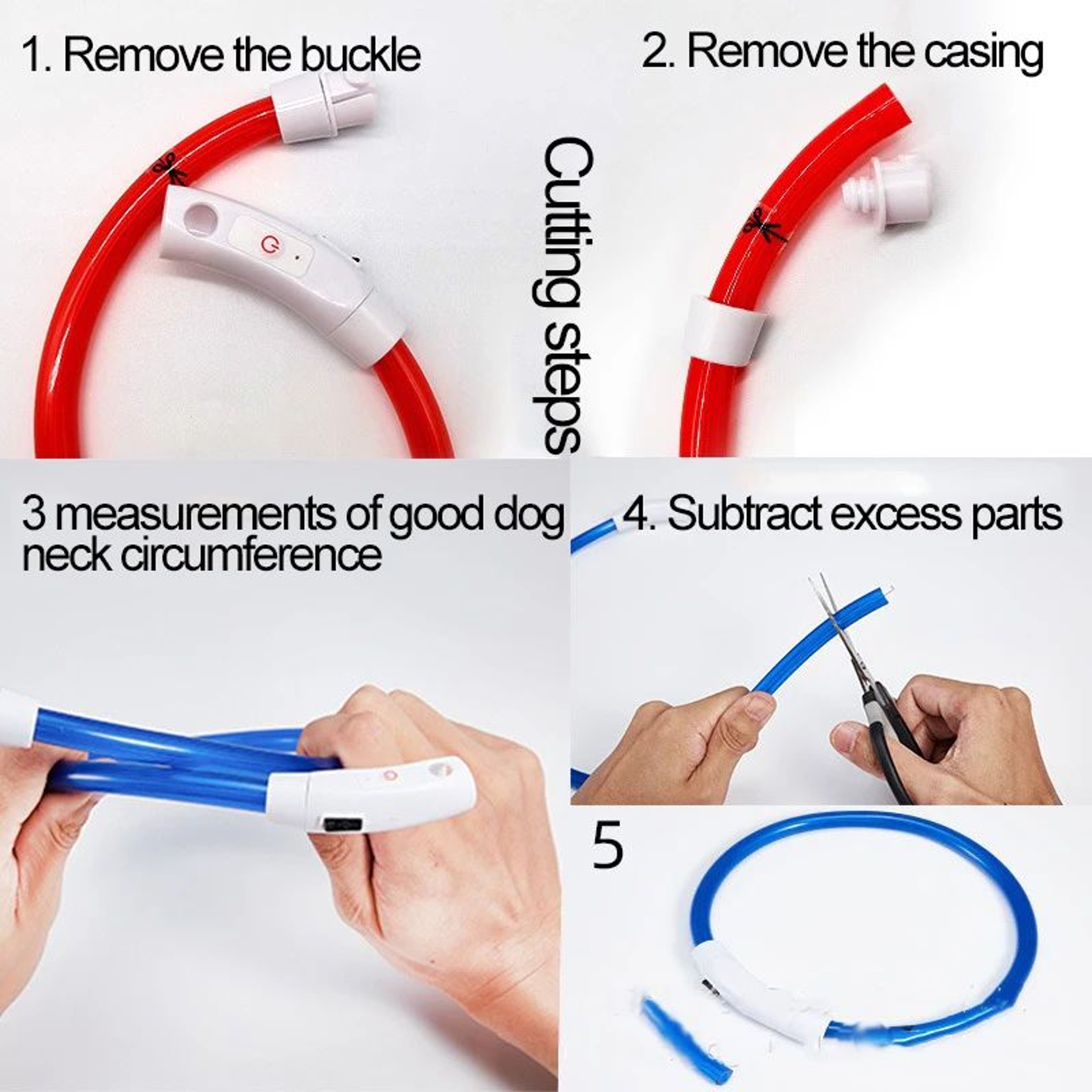 Glowing LED Dog Collar For Night Safety And Visibility 2
