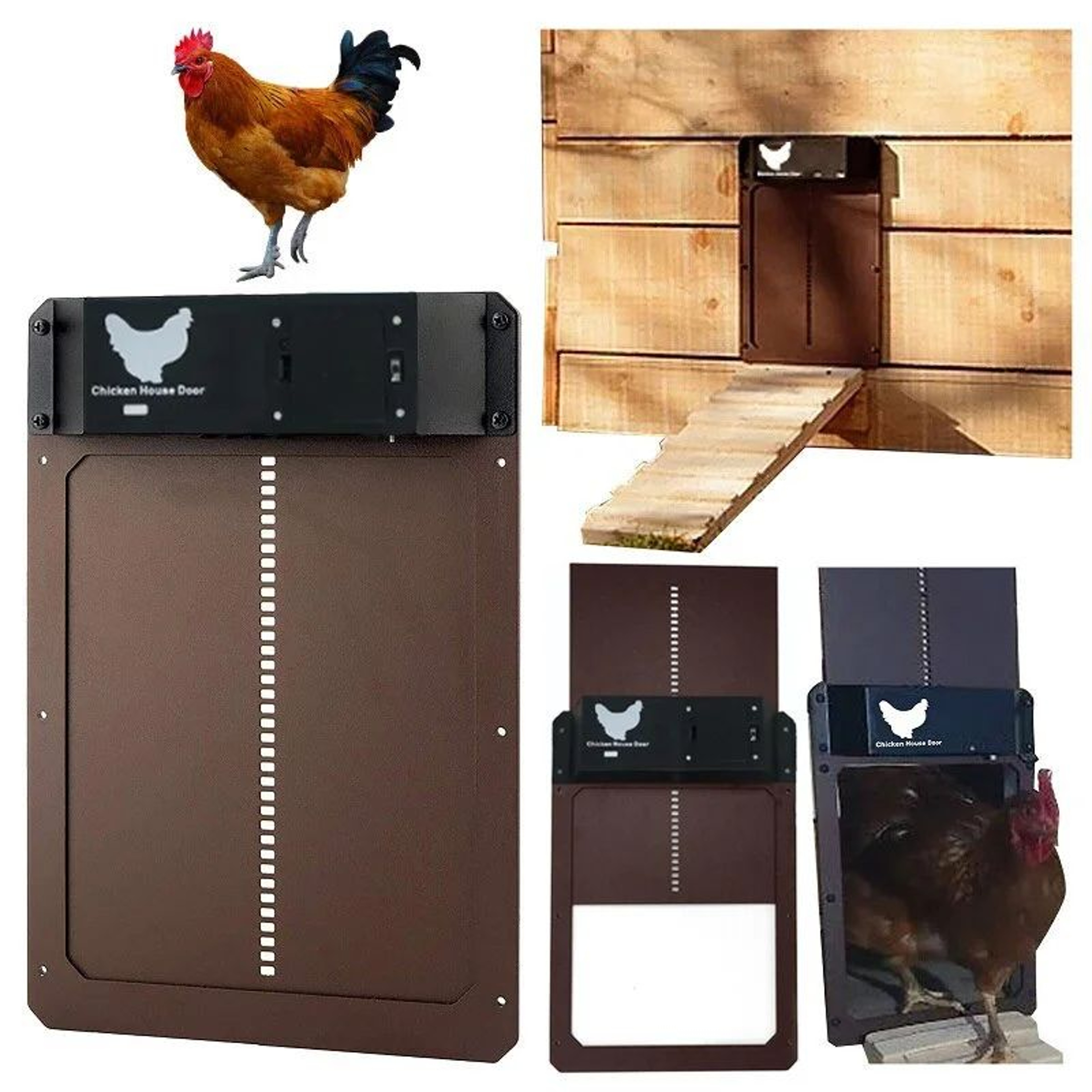Automatic Chicken Coop Door With Light Sensor Opener 0