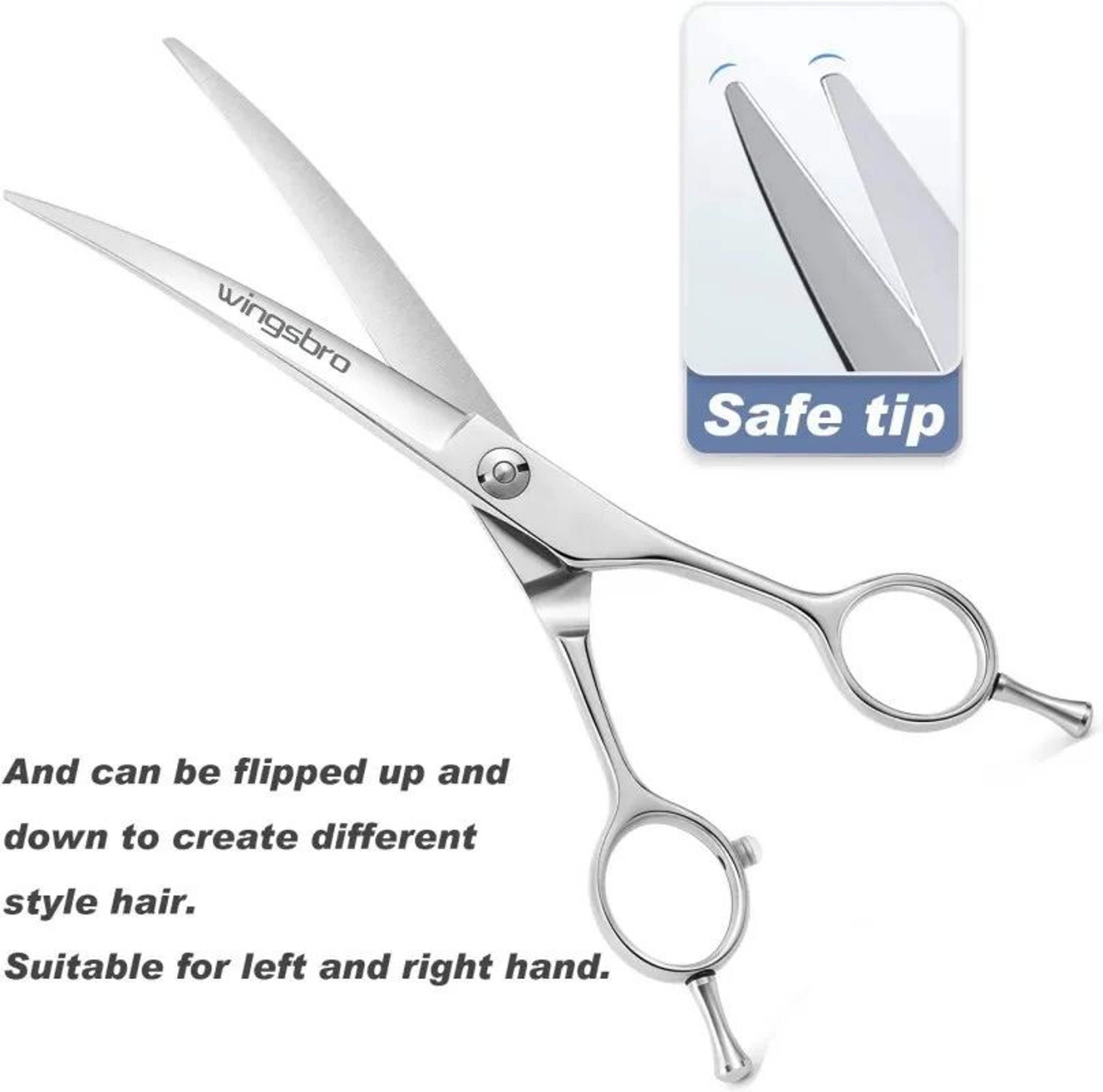 Professional Curved Dog Grooming Scissors For Smooth Precision Trimming 3