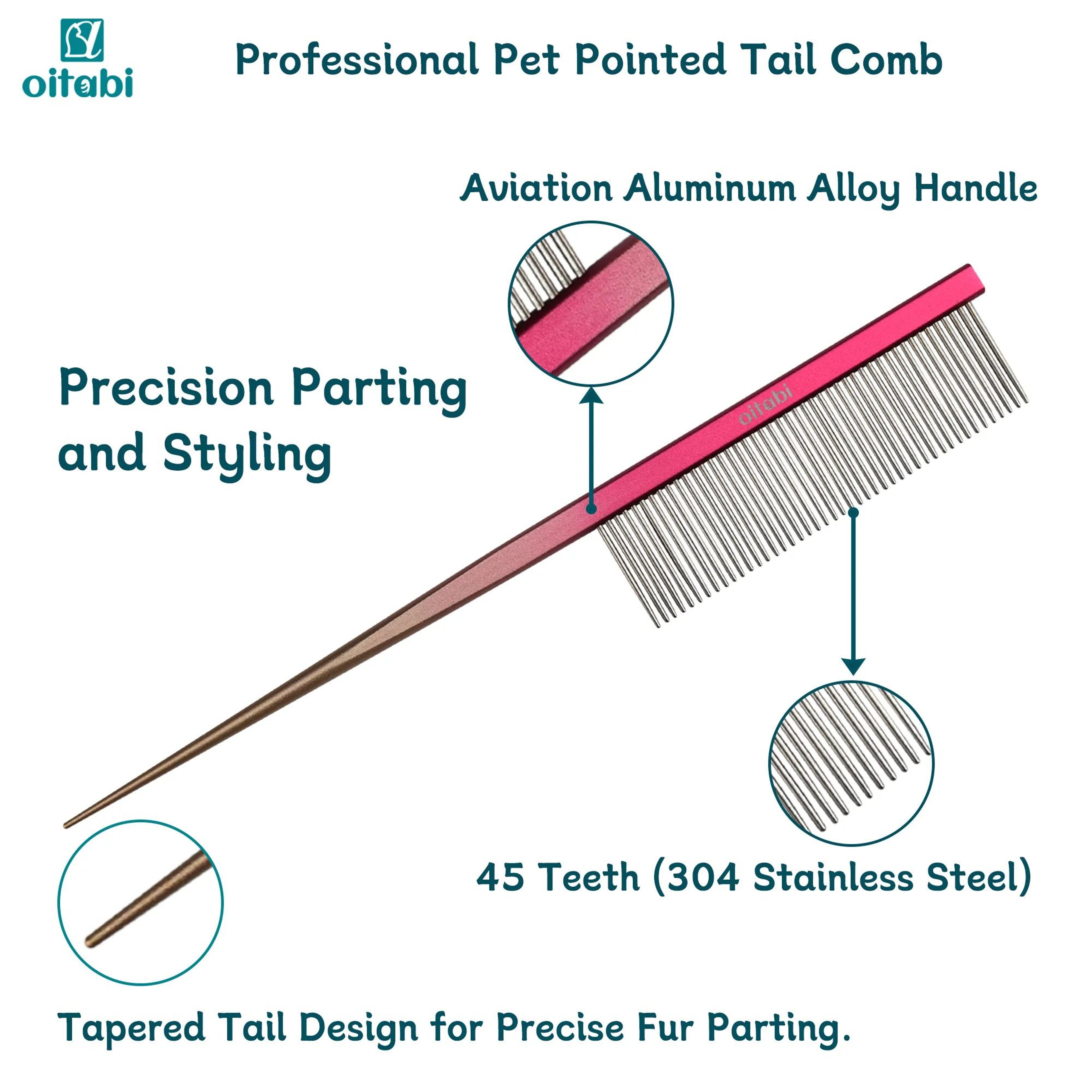 OITABI Professional Pet Grooming Comb For Styling And Fluffing 2